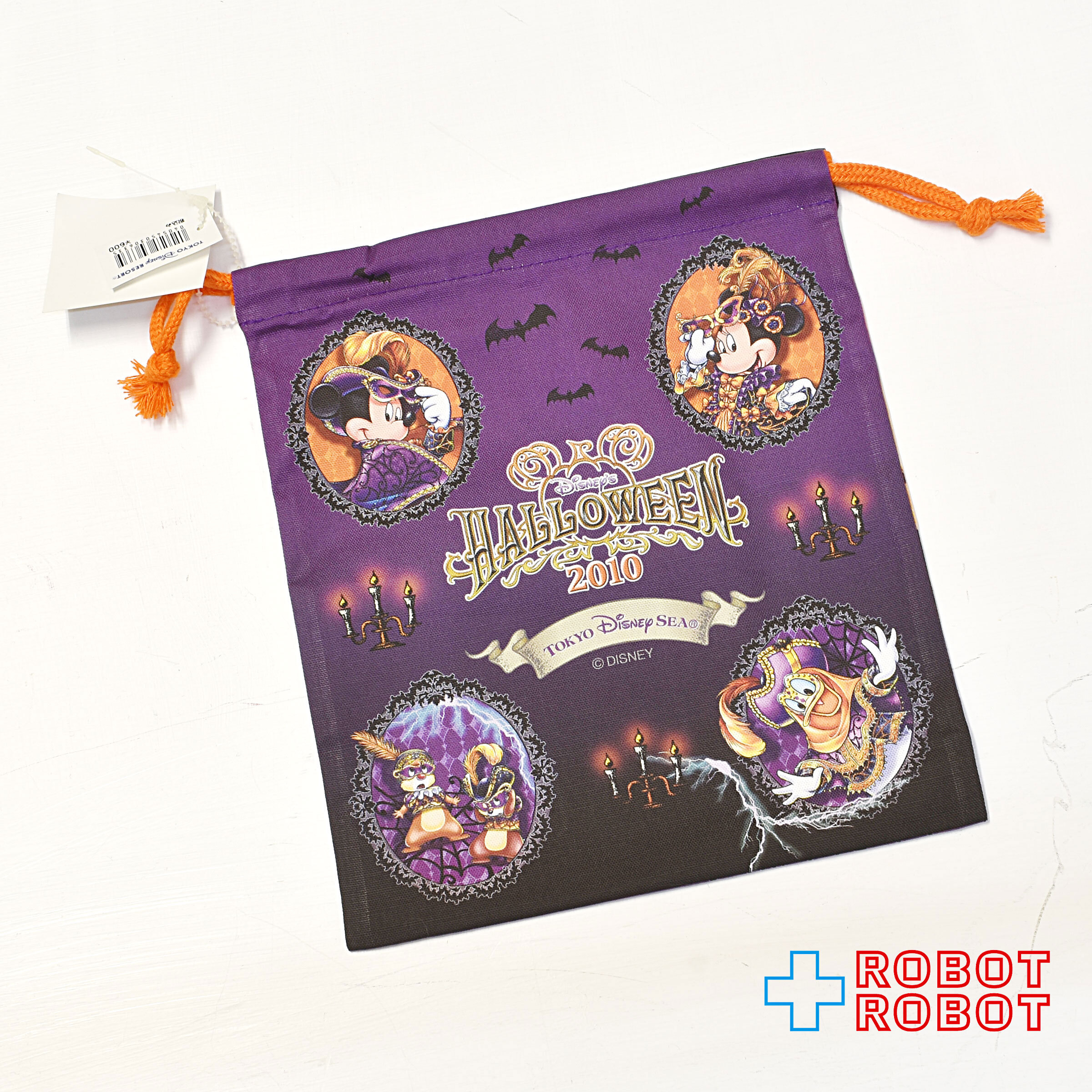 TDR 東京ディズニーシー 2010 ディズニー・ハロウィーン ミステリアス・マスカレード 巾着 入荷写真