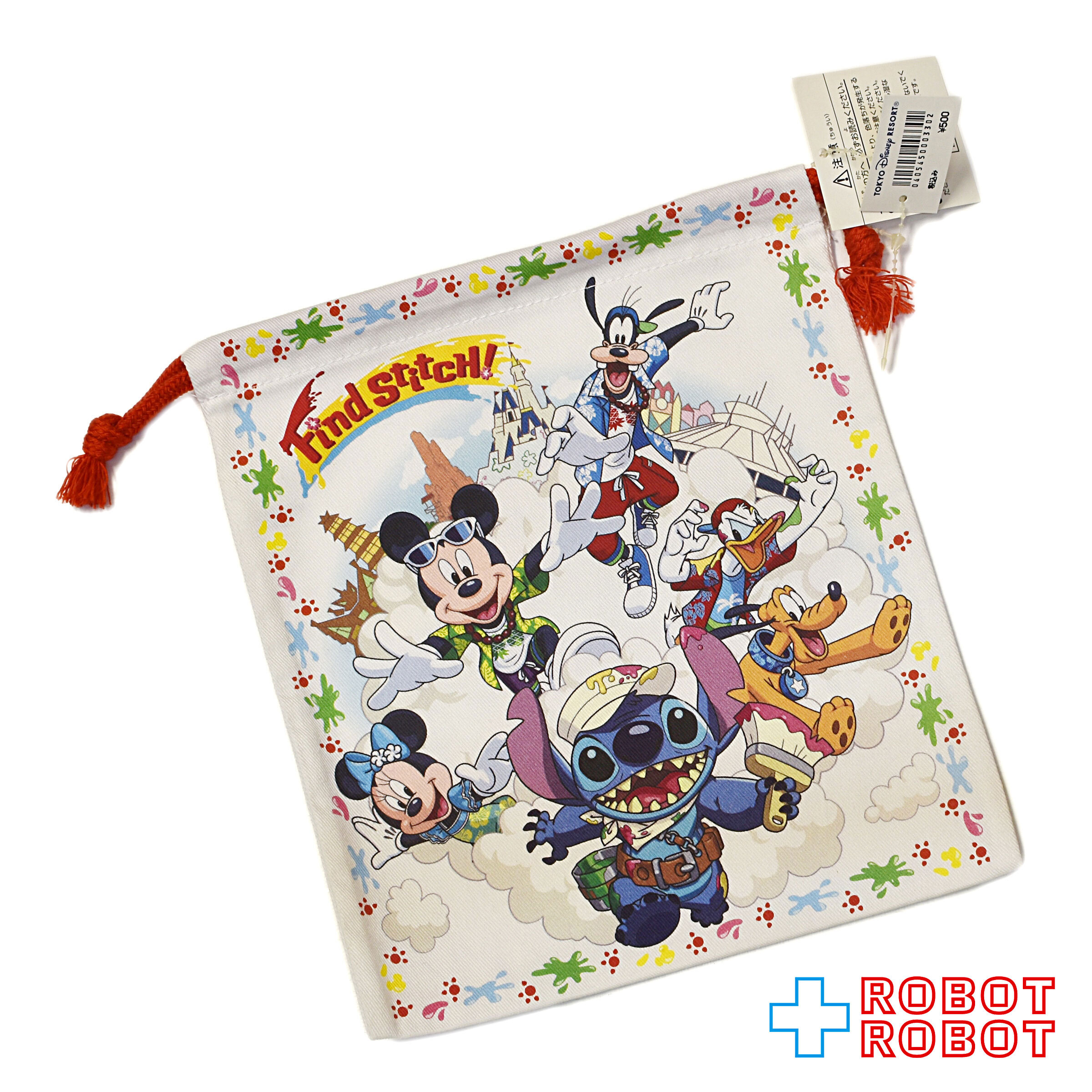 TDR 東京ディズニーランド リロ＆スティッチのフリフリ大騒動 ～Find Stitch!～ 2006 巾着 入荷写真