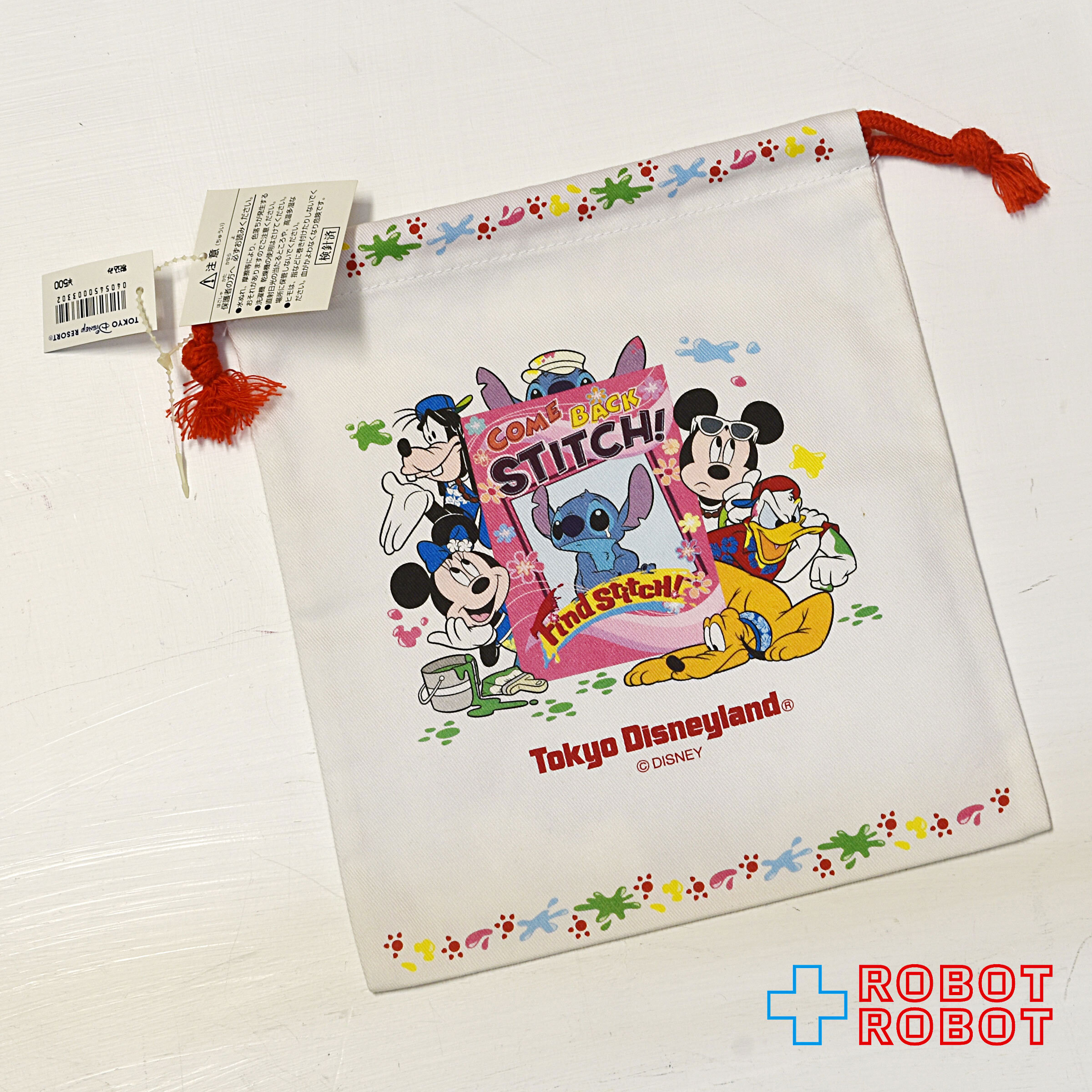 TDR 東京ディズニーランド リロ＆スティッチのフリフリ大騒動 ～Find Stitch!～ 2006 巾着 入荷写真