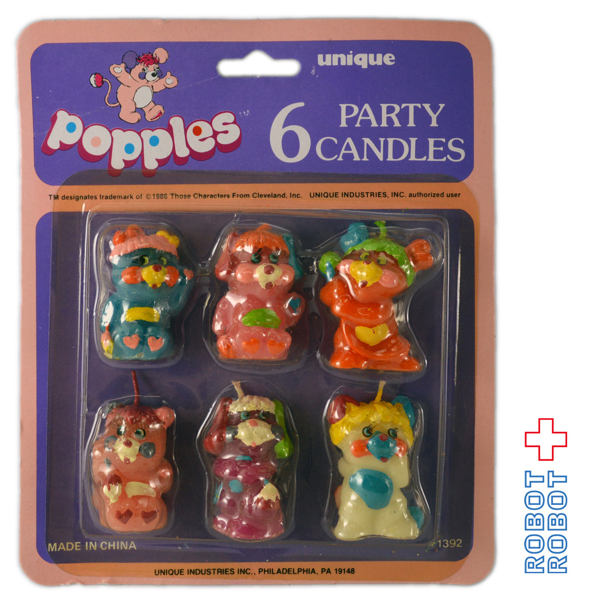 ポップルズのキャンドル / popples 6 PARTY CANDLE 入荷写真