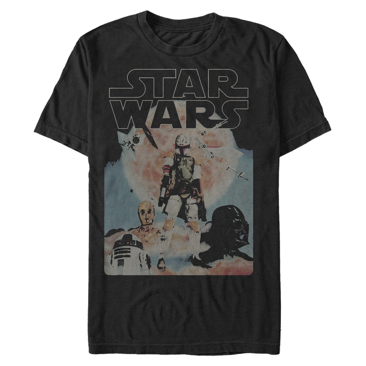 スター・ウォーズ Tシャツ Star Wars Boba Fett and Droids Black 入荷写真