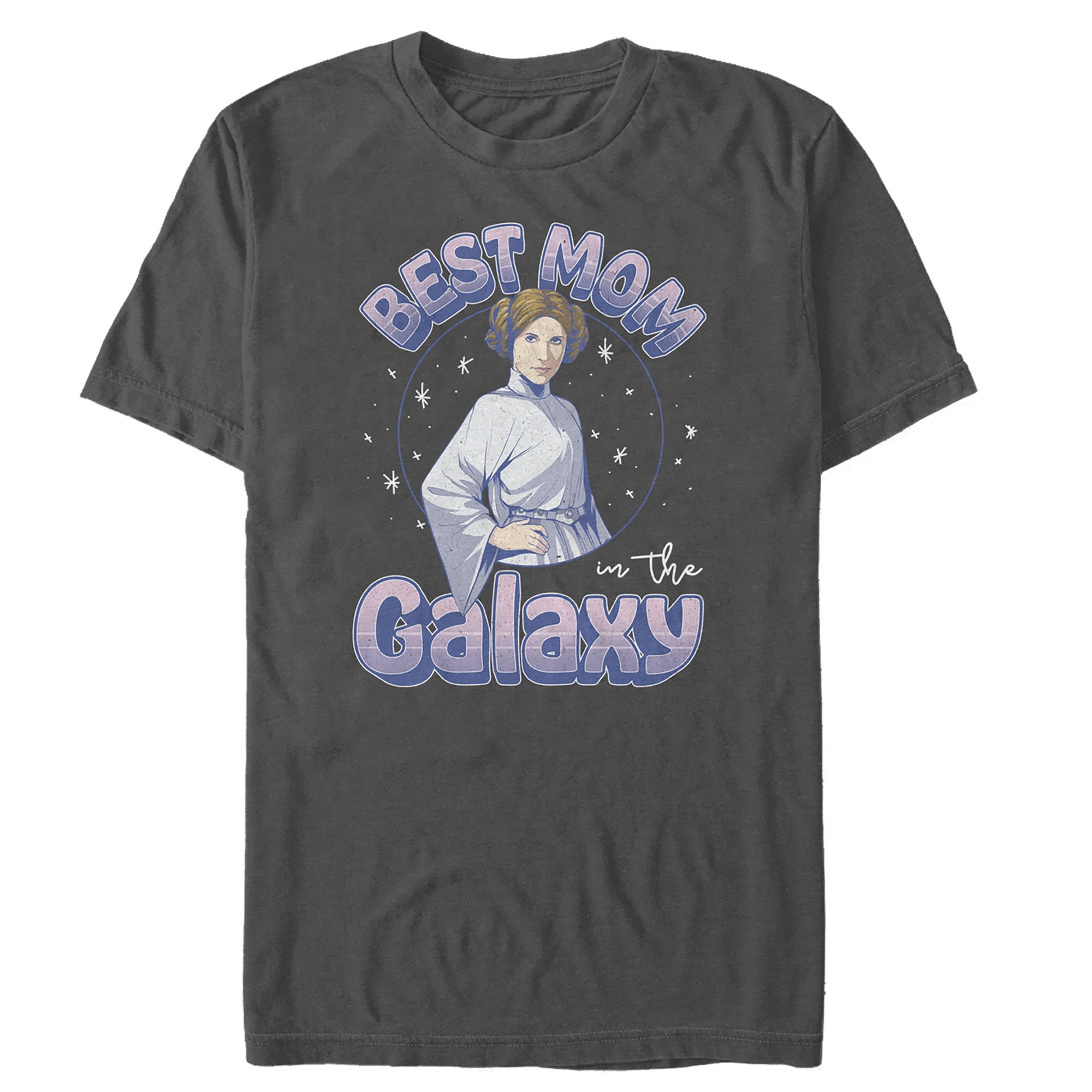 スター・ウォーズ Tシャツ Star Wars Mother's Day Best Mom in Galaxy Charcoal 入荷写真