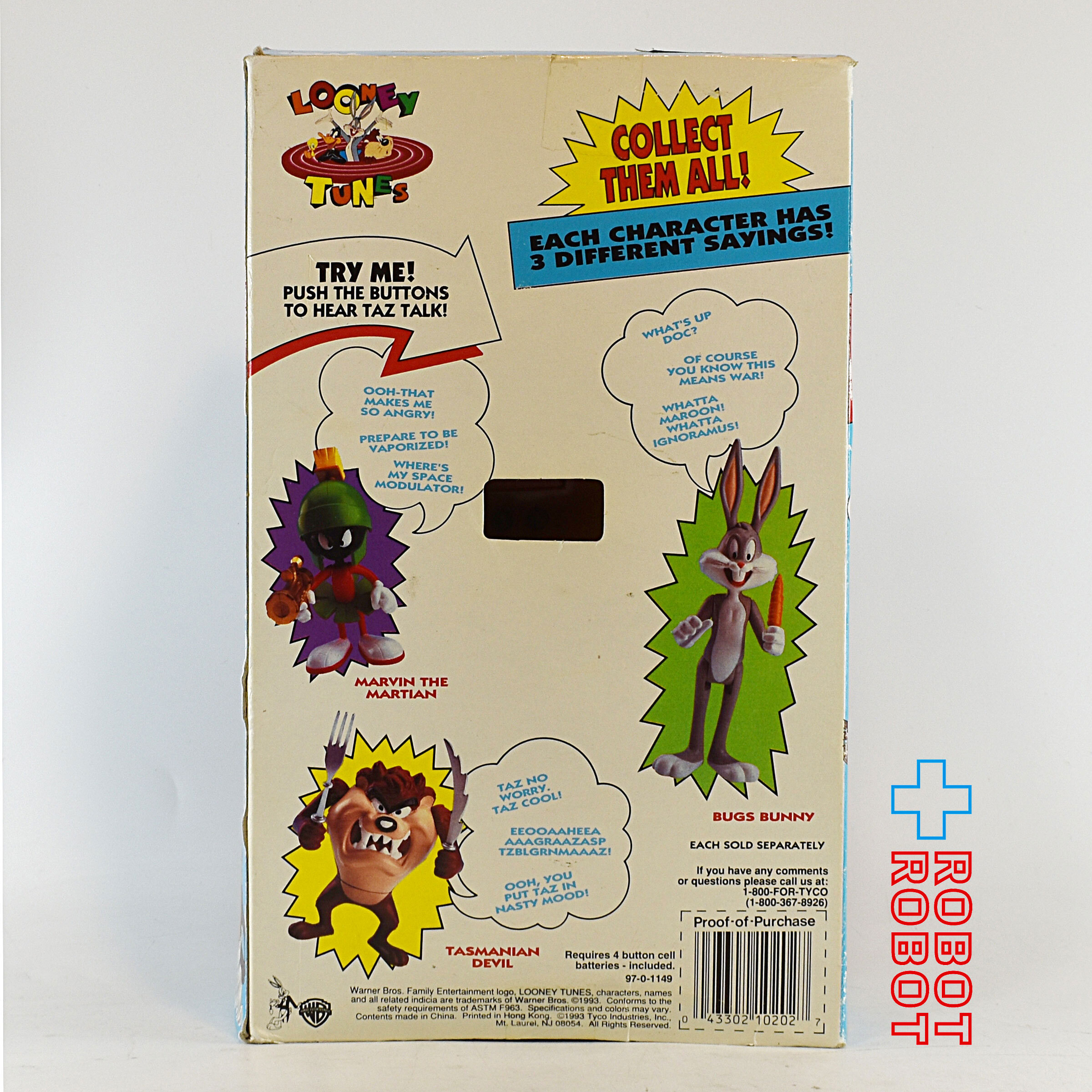 タイコ社 ルーニー・テューンズ タズマニアン・デビル トーキング アクションフィギュア 入荷写真