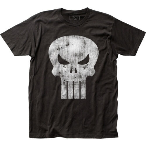 マーベル Tシャツ Marvel Comics The Punisher Distressed Logo Fitted Black T-Shirt 入荷写真