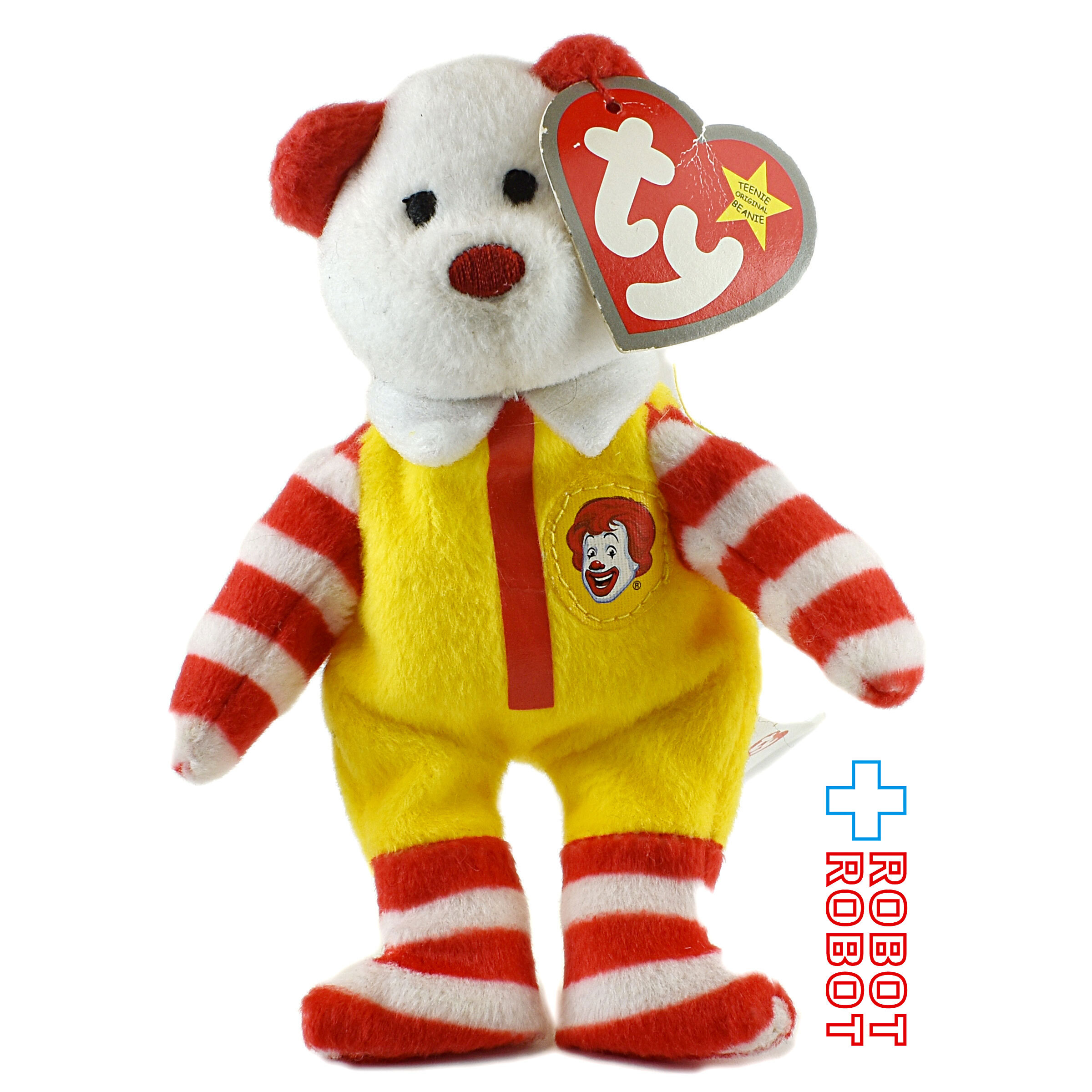 マクドナルド ty #6 ロナルド・ベア ハッピーバースデイ・ 25周年 ビーニー ミニぬいぐるみ人形 ハッピーミールトイ 入荷写真