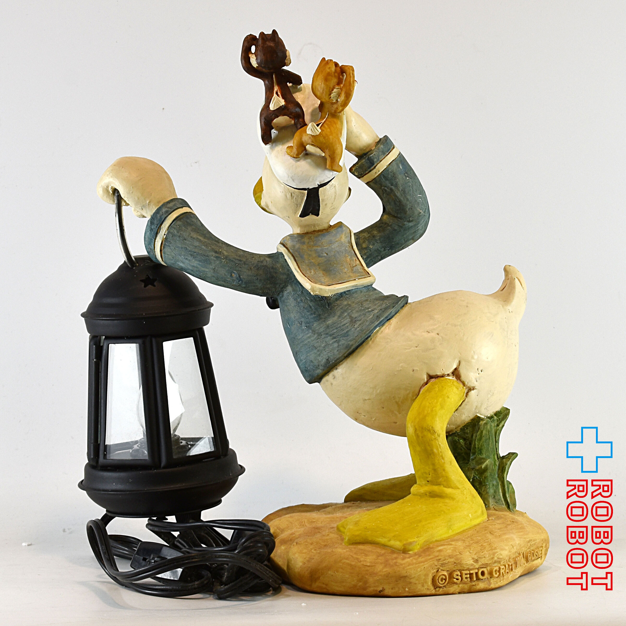 ディズニー ドナルドダック チップ デール フロアーライト セトクラフト 箱入 入荷写真