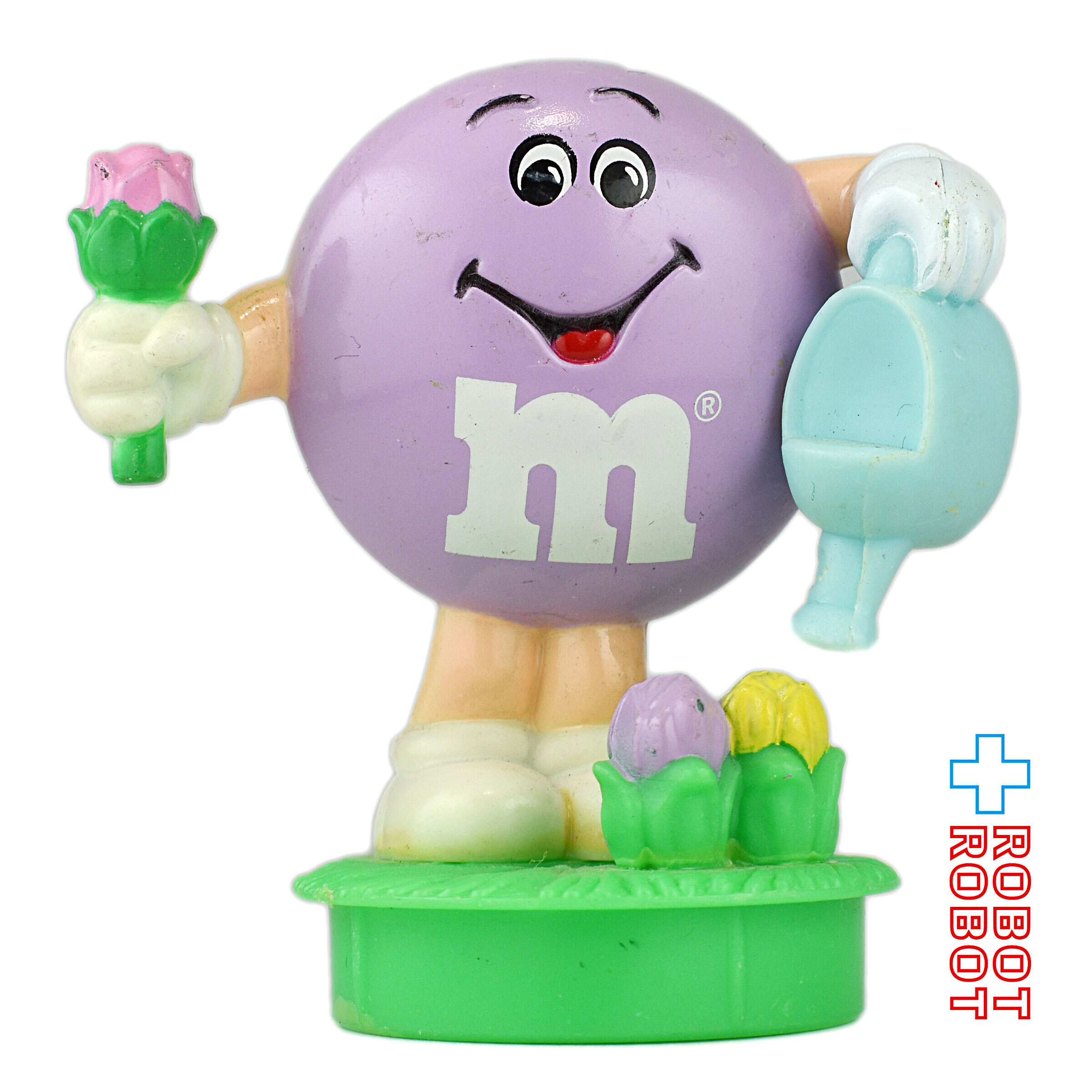 M&M's 1995 キャンディー・コンテナ フィギュア トップス パープル イースター 企業物 入荷写真