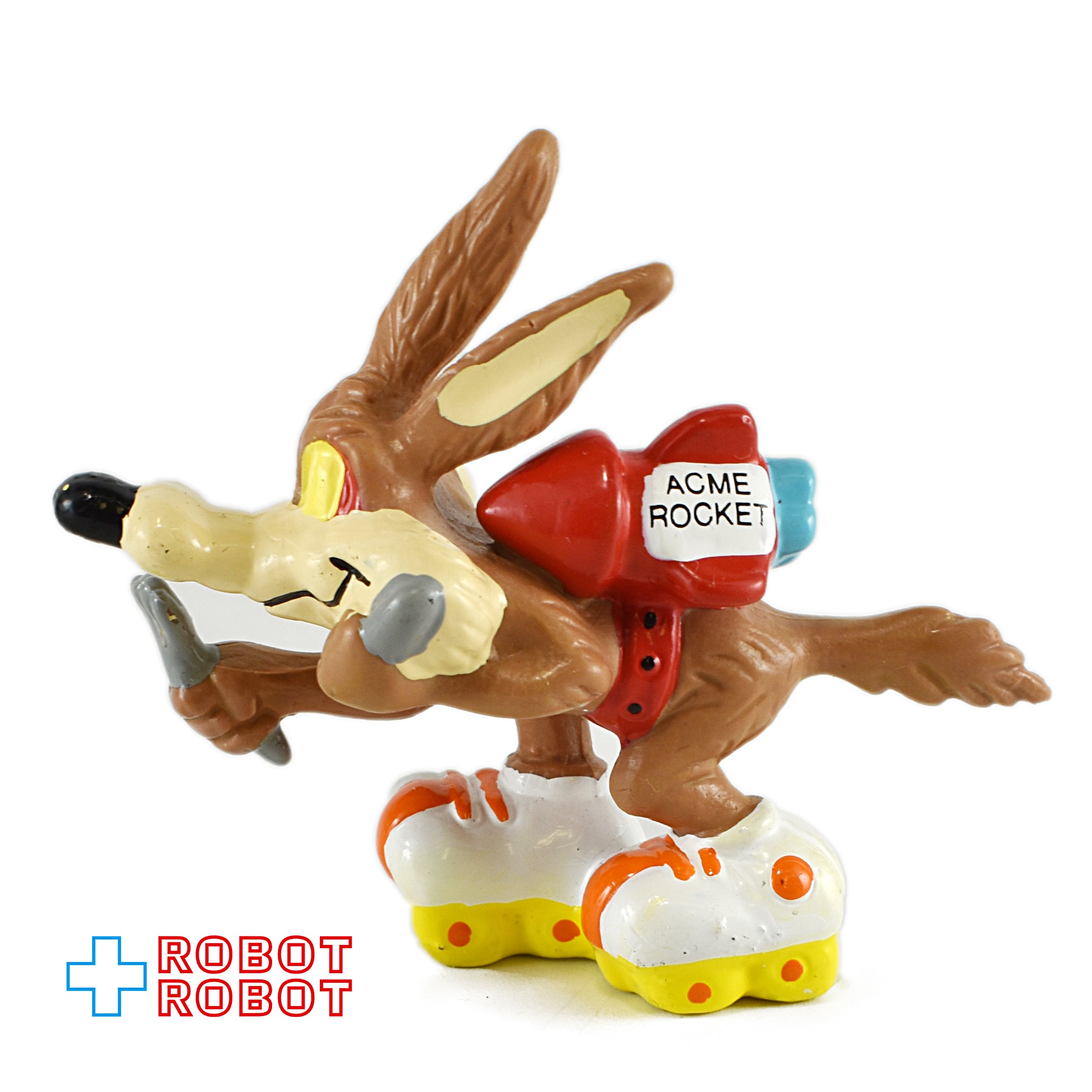アプローズ ワーナーブラザーズ ルーニー・テューンズ ワイリー・コヨーテ アクメロケットスケート 薄茶色 PVC フィギュア 入荷写真