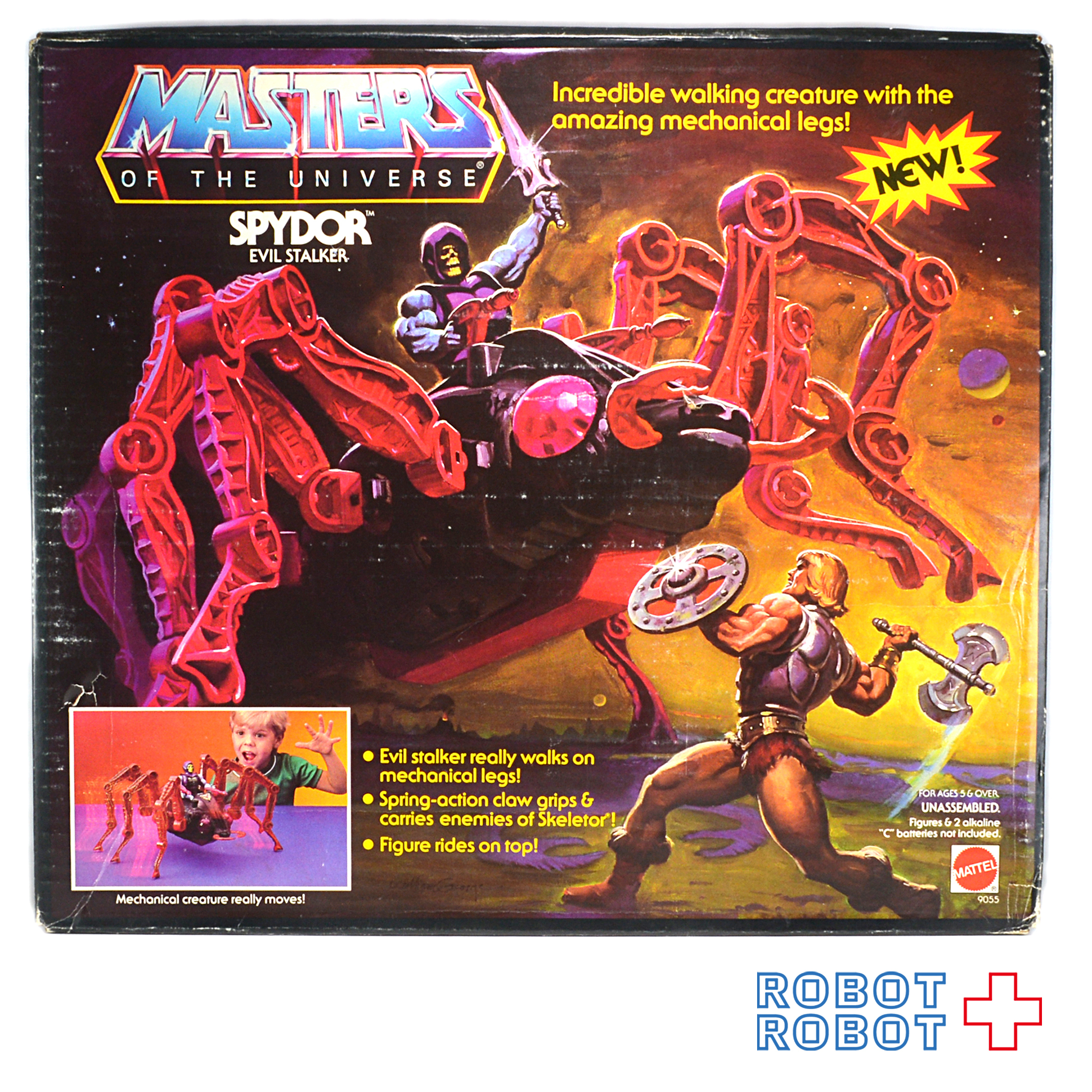 マテル ヒーマン MOTUオリジナルスパイドー SPYDOR アクションフィギュア 未開封箱入 入荷写真