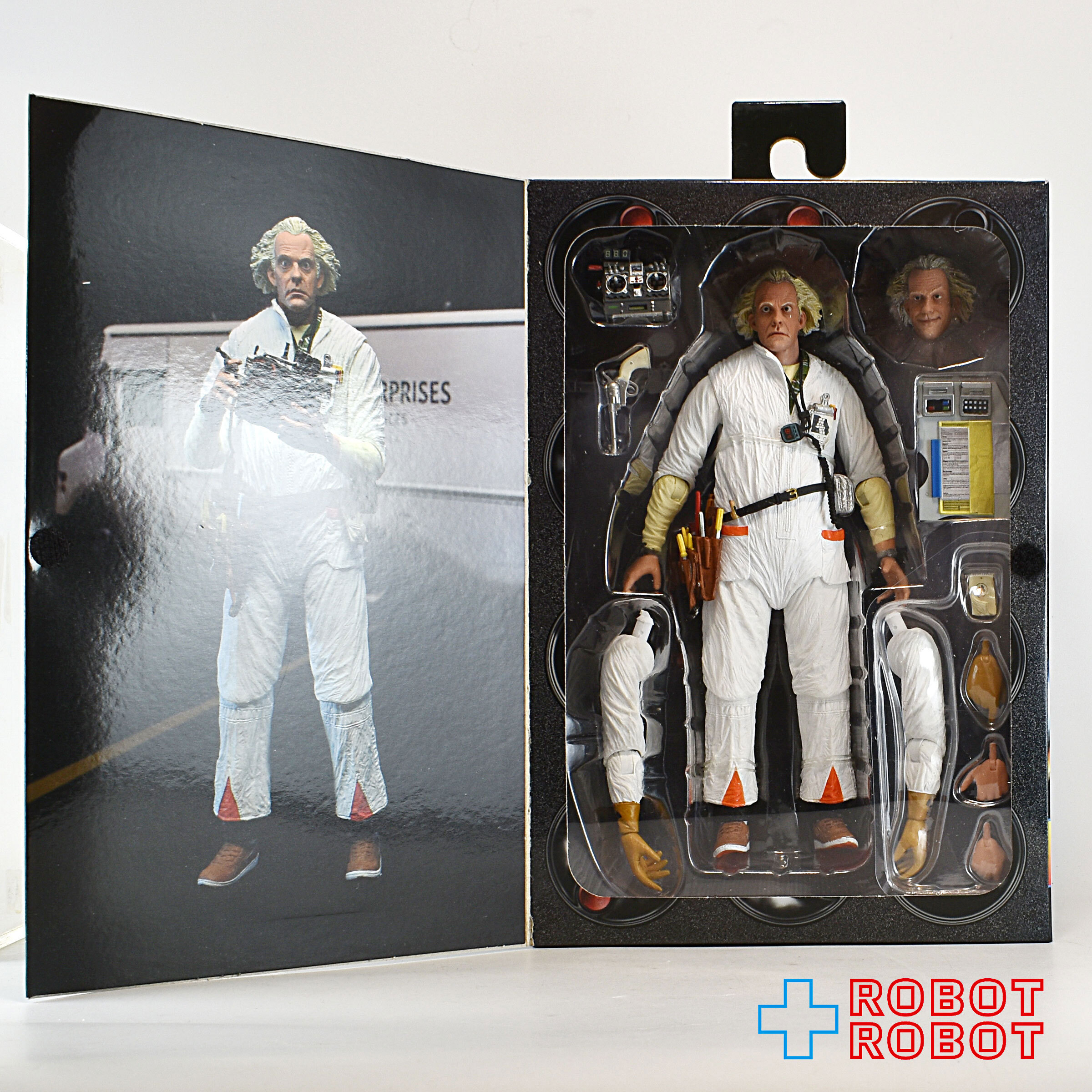 NECA バック・トゥ・ザ・フューチャー ドク エメット・ブラウン 1985 アルティメット 7インチ アクションフィギュア 未開封 入荷写真