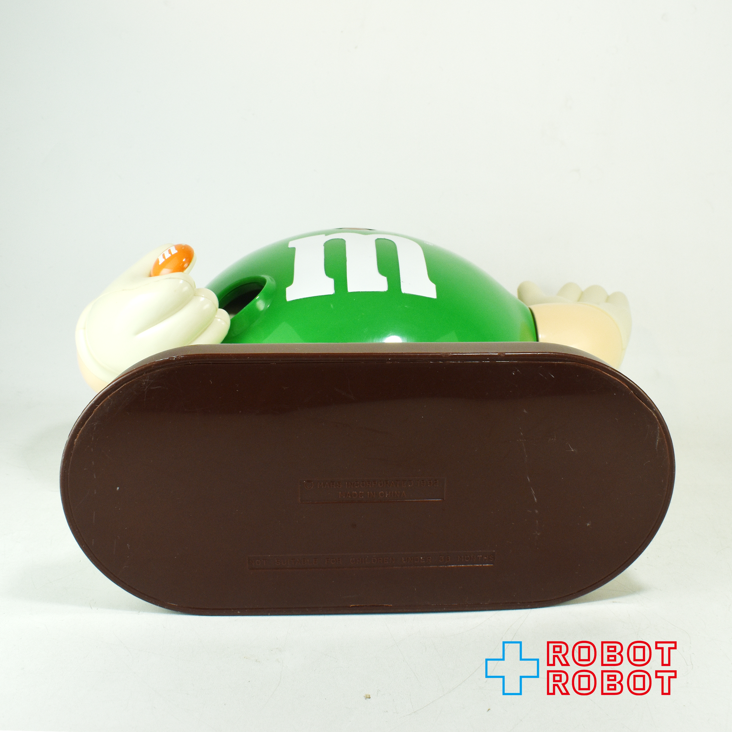 M&M's ディスペンサー グリーン オレンジチョコ持ち エムアンドエムズ 企業物 入荷写真