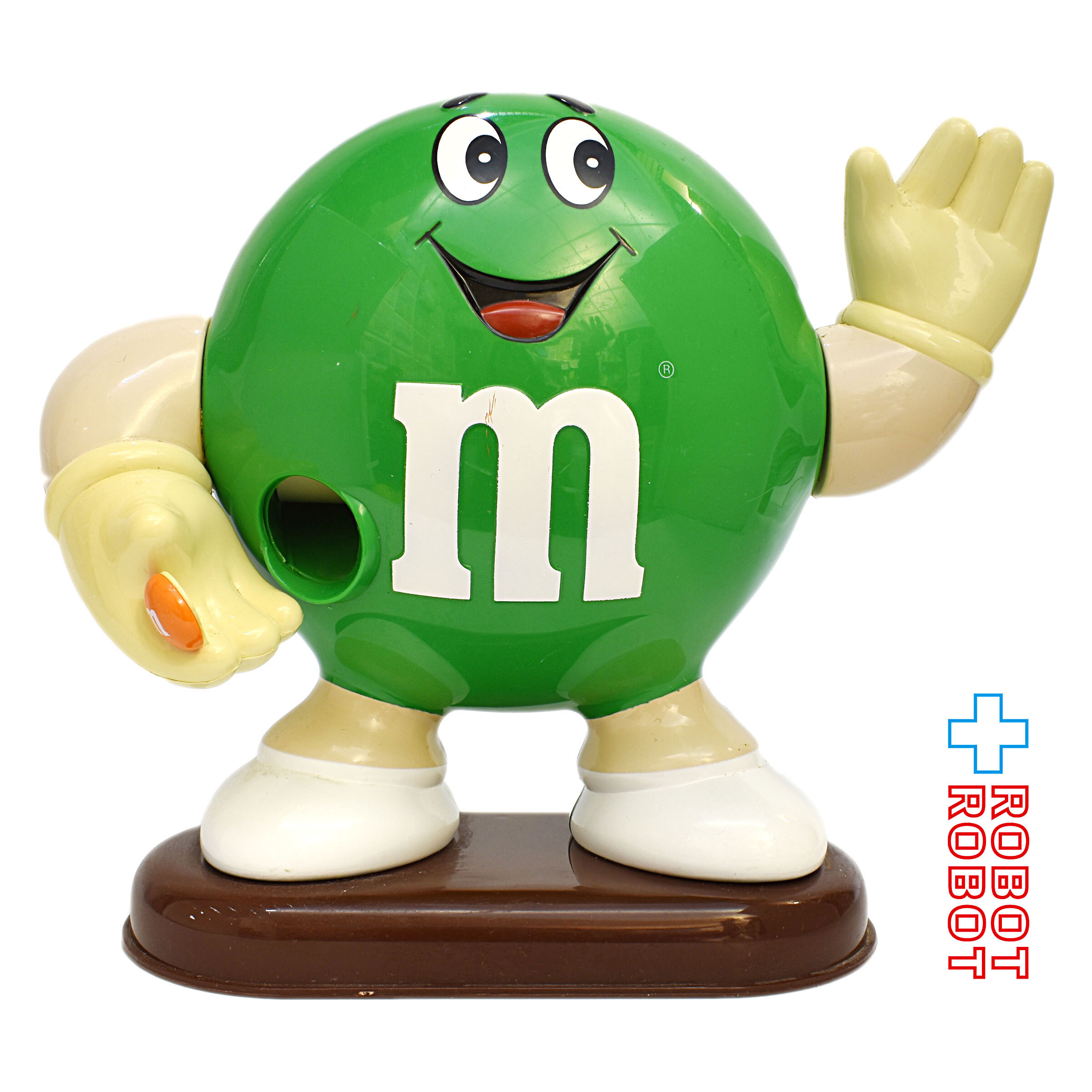 M&M's ディスペンサー グリーン オレンジチョコ持ち エムアンドエムズ 企業物 入荷写真