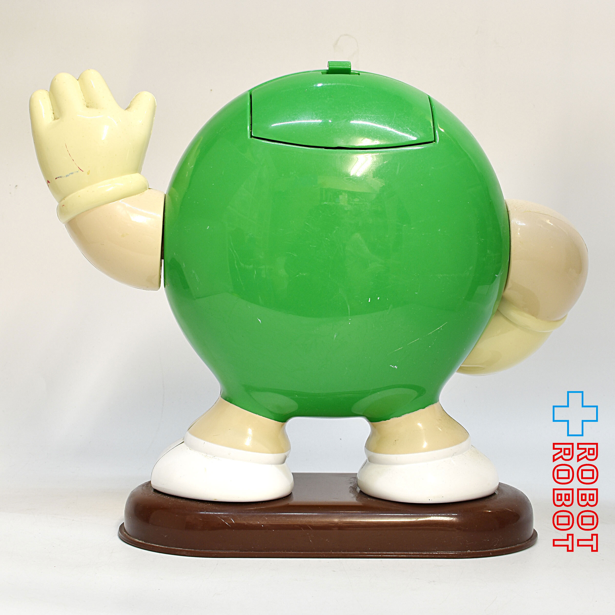 M&M's ディスペンサー グリーン オレンジチョコ持ち エムアンドエムズ 企業物 入荷写真