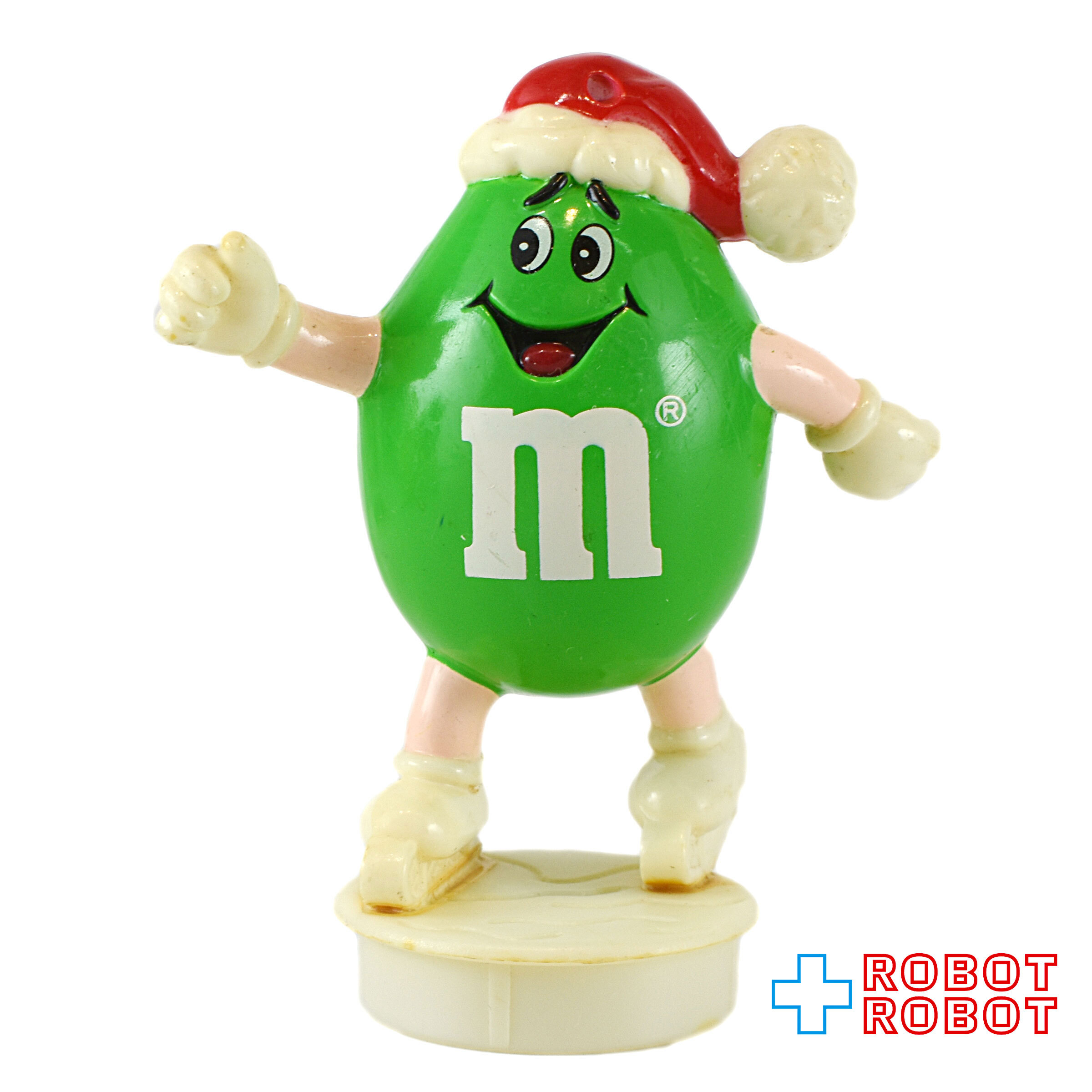 M&M's 1990 サンタハットピーナッツグリーン WITH PILE OF SNOWBALLS クリスマスオーナメント 企業物 入荷写真