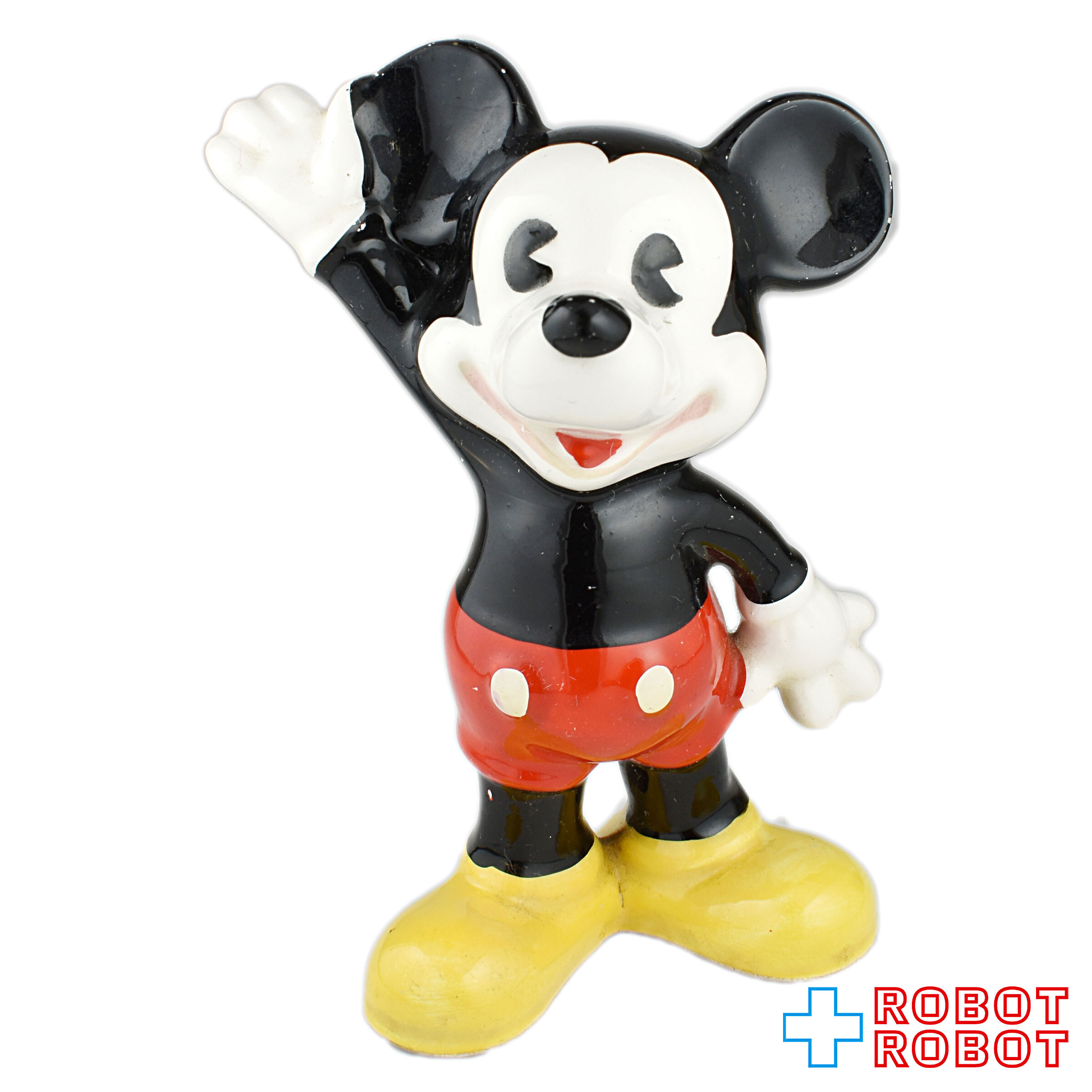 TDL 東京ディズニーランド ミッキーマウス 陶器 フィギュアリン 片手あげ 入荷写真