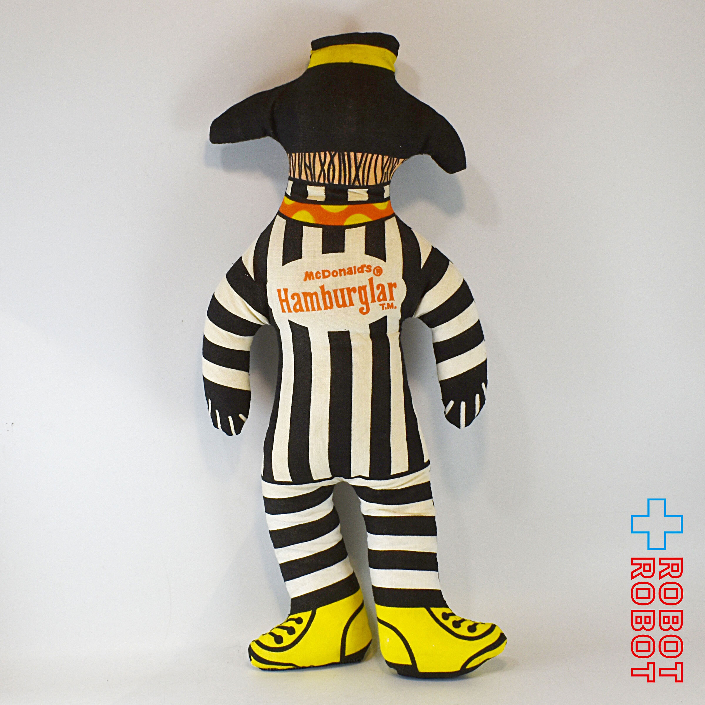 マクドナルド ハンバーグラー ピロードール クロスドール ぬいぐるみ マント欠 ※難有り 企業物 入荷写真