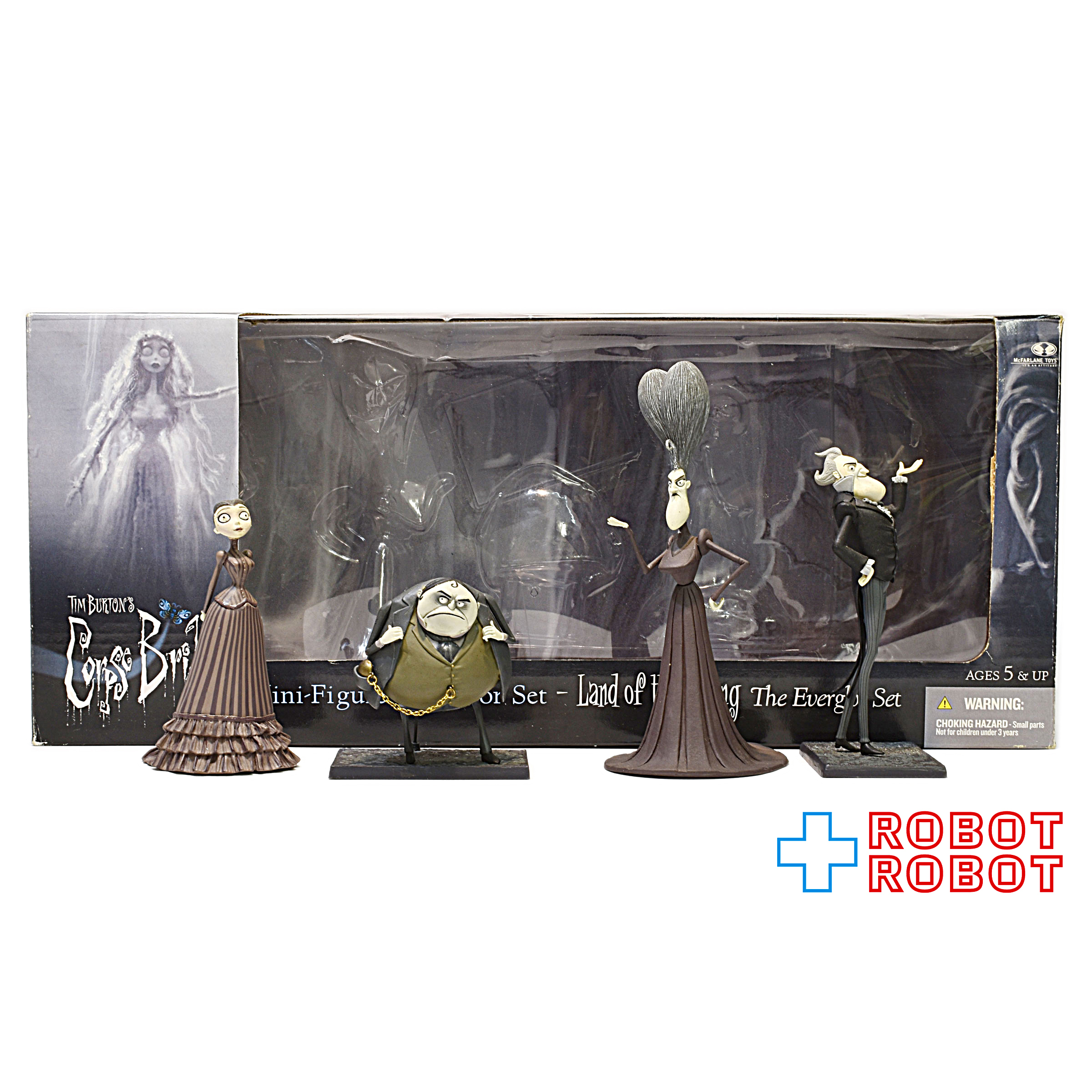 マクファーレン・トイズ コープス・ブライド ミニフィギュアコレクターセット ランド オブ ザ リビング エヴァーグロットセット 開封 入荷写真