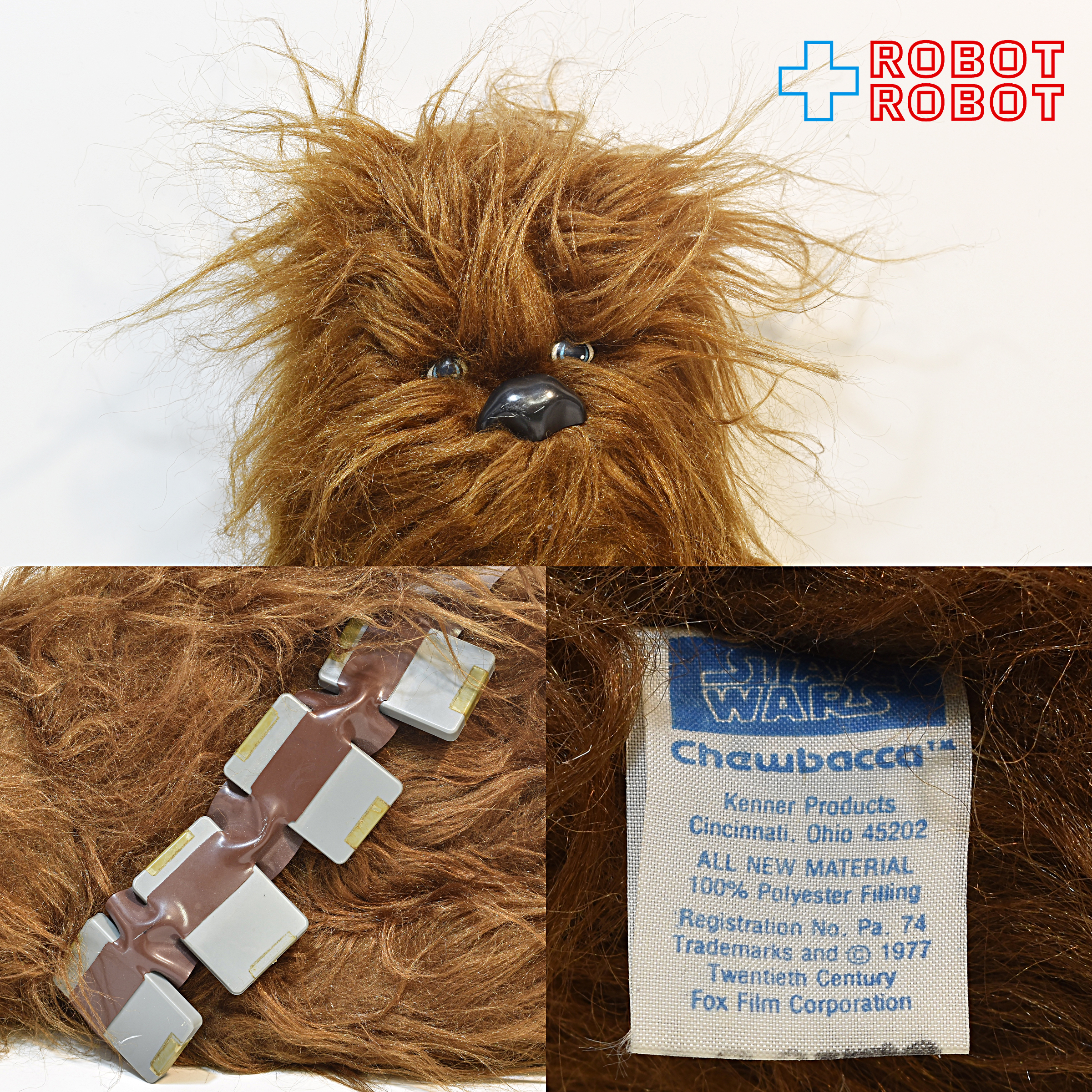 ケナー スター・ウォーズ チューバッカ ぬいぐるみ人形 20インチ 弾薬帯付属 1977 入荷写真