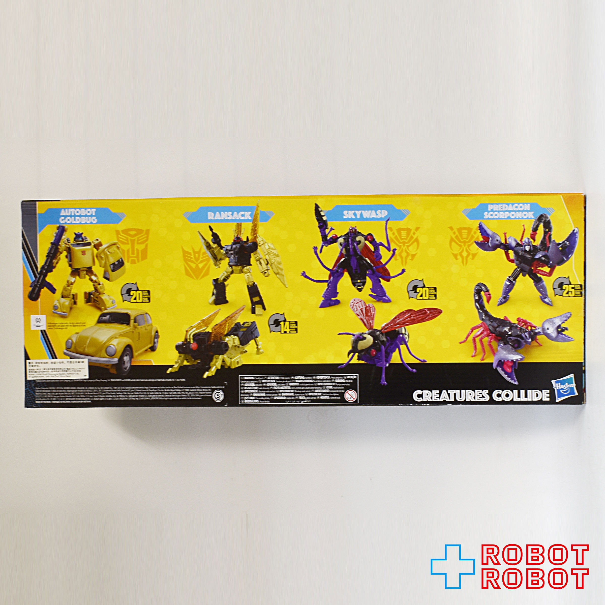 ハズブロ トランスフォーマー バズワージー バンブルビー クリーチャーコライド 4パック 未開封 入荷写真