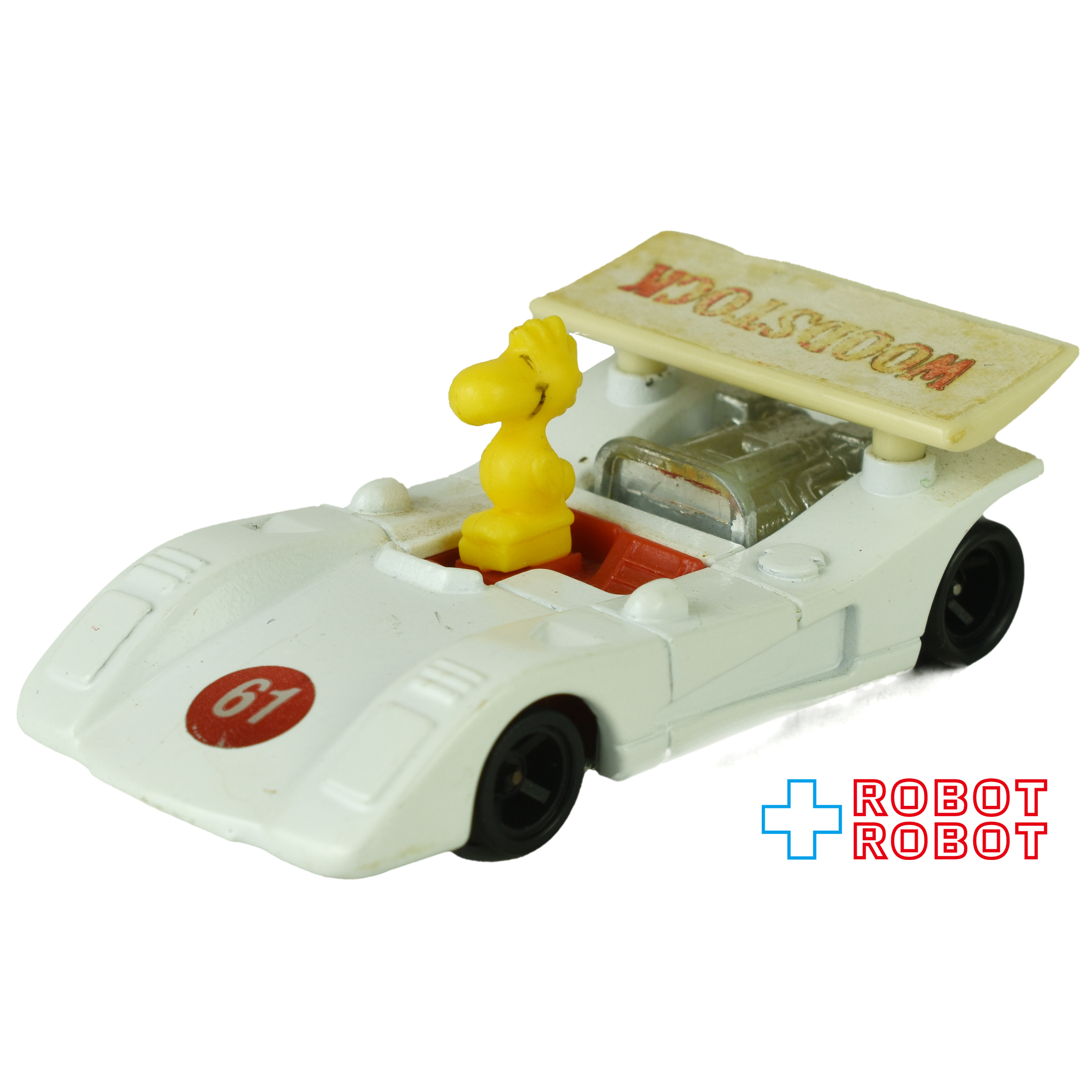 スヌーピー ウッドストック・イン・ホワイトレーサー ダイキャスト ミニカー メイド・イン・ホンコン ルース 入荷写真