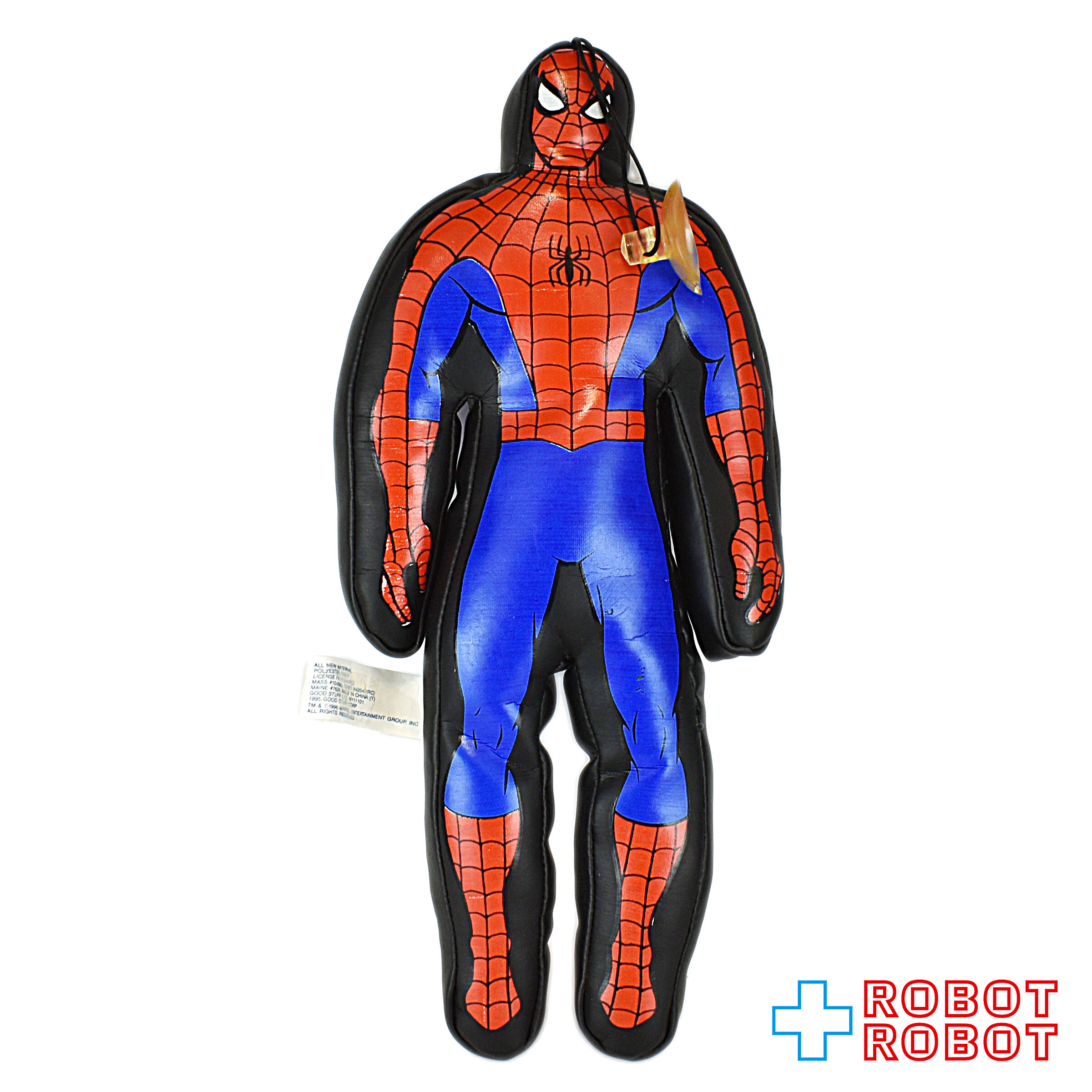 GOODSTUFF マーベル スパイダーマン 18.5センチ 吸盤付きダイカット ぬいぐるみ人形 黒 1995 入荷写真