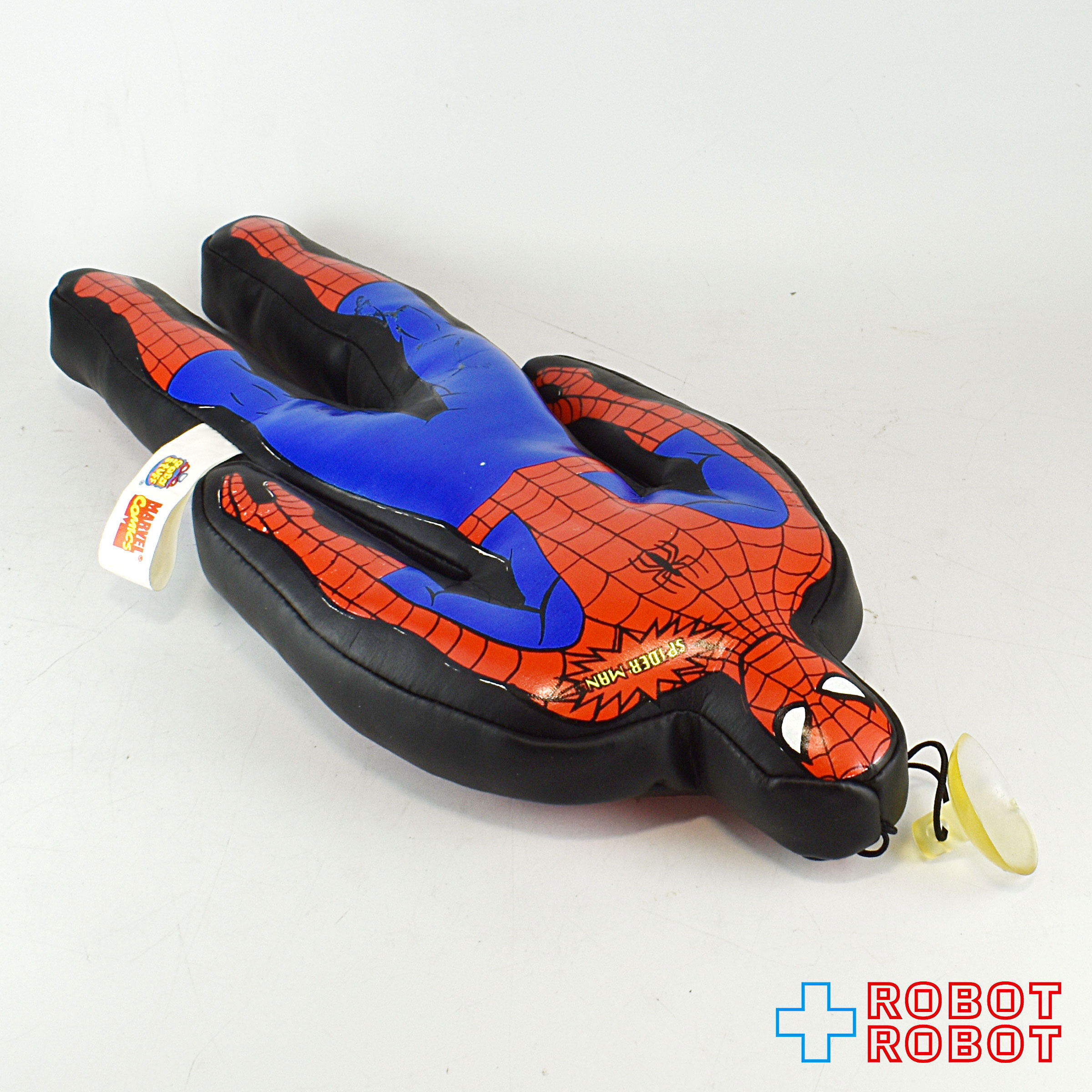 GOODSTUFF マーベル スパイダーマン 18.5センチ 吸盤付きダイカット ぬいぐるみ人形 黒 1995 入荷写真