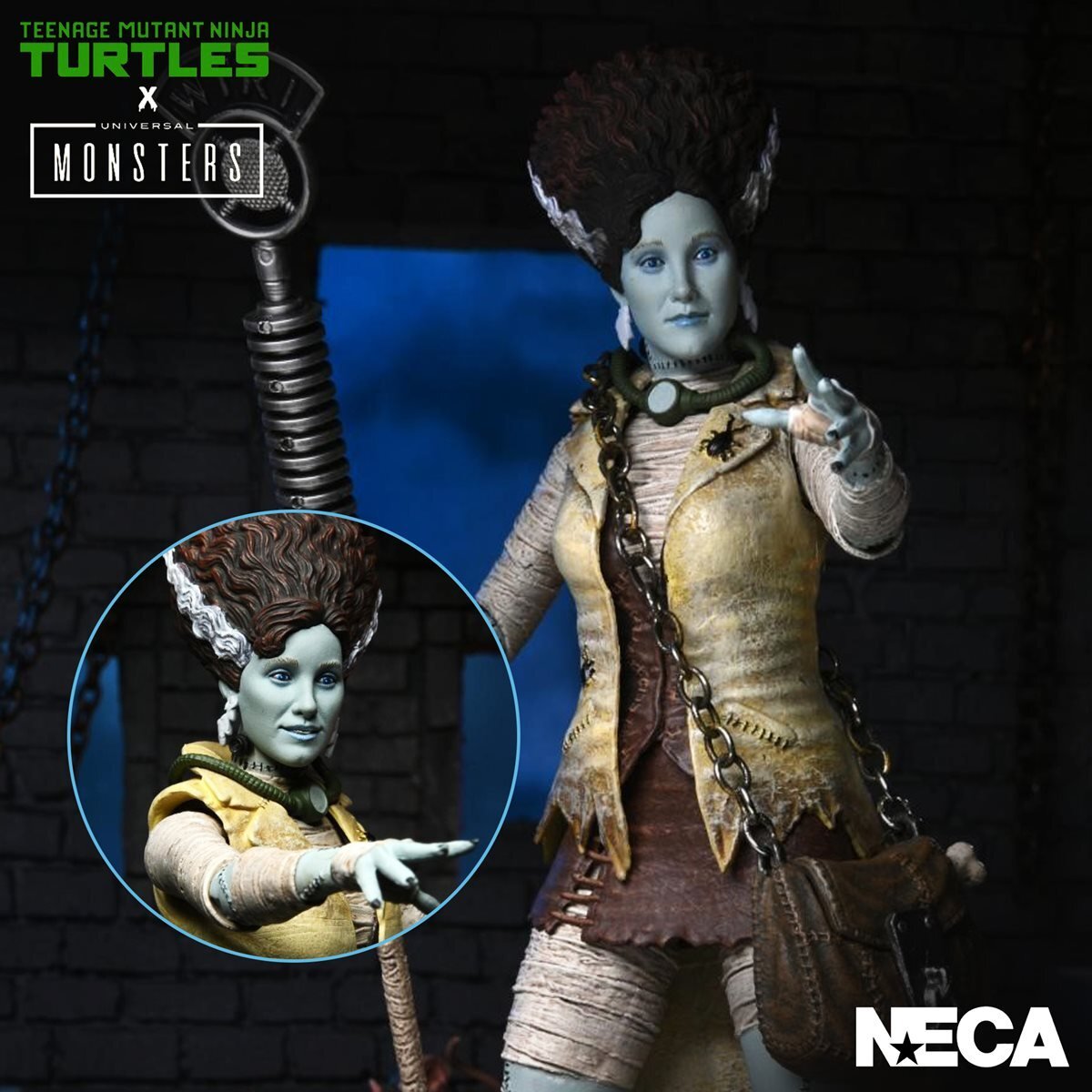 ネカ TMNT タートルズ ユニバーサル・モンスター エイプリル as フランケンシュタイの花嫁 アルティメット 7インチ アクションフィギュア 未開封 入荷写真