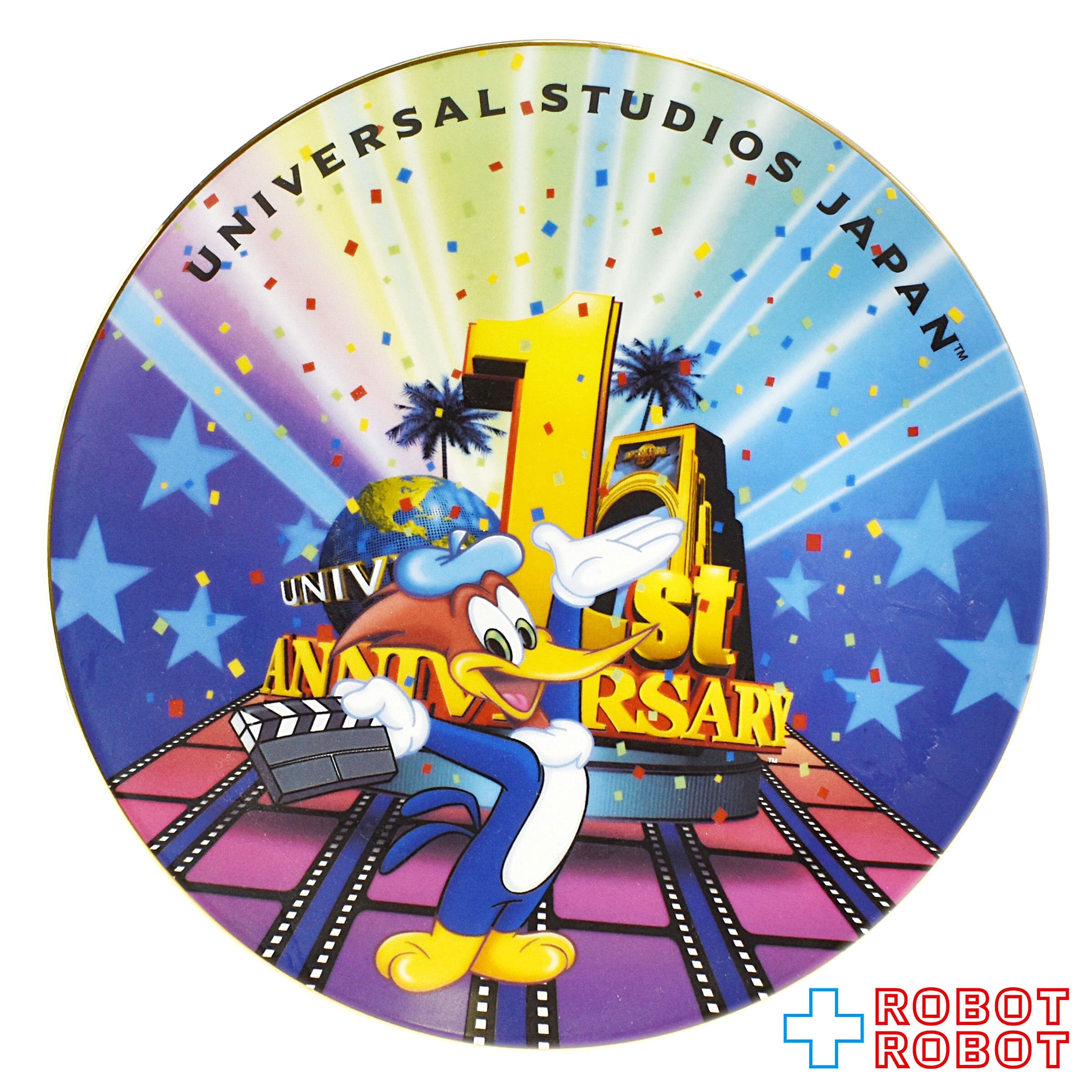 USJ ユニバーサルスタジオジャパン １周年記念 ウッディー・ウッドペッカー 絵皿 入荷写真
