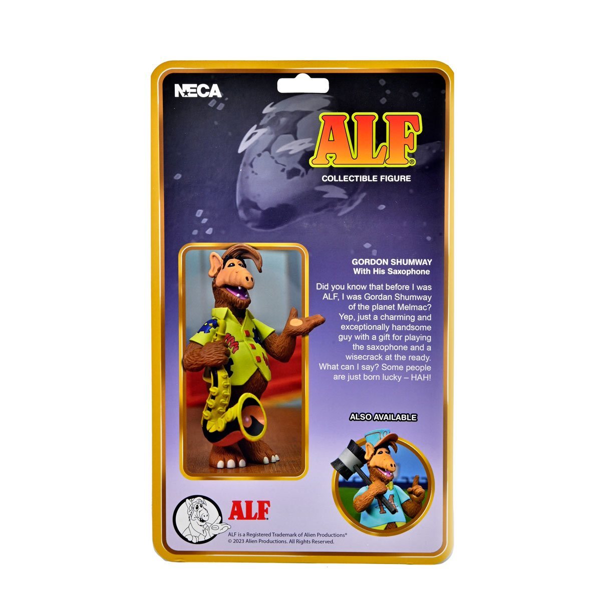 ネカ トゥーニークラシックス スタイライズド ALF アルフ ゴードン・シャムウェイ サクソフォーン ver 6インチ アクションフィギュア未開封 入荷写真