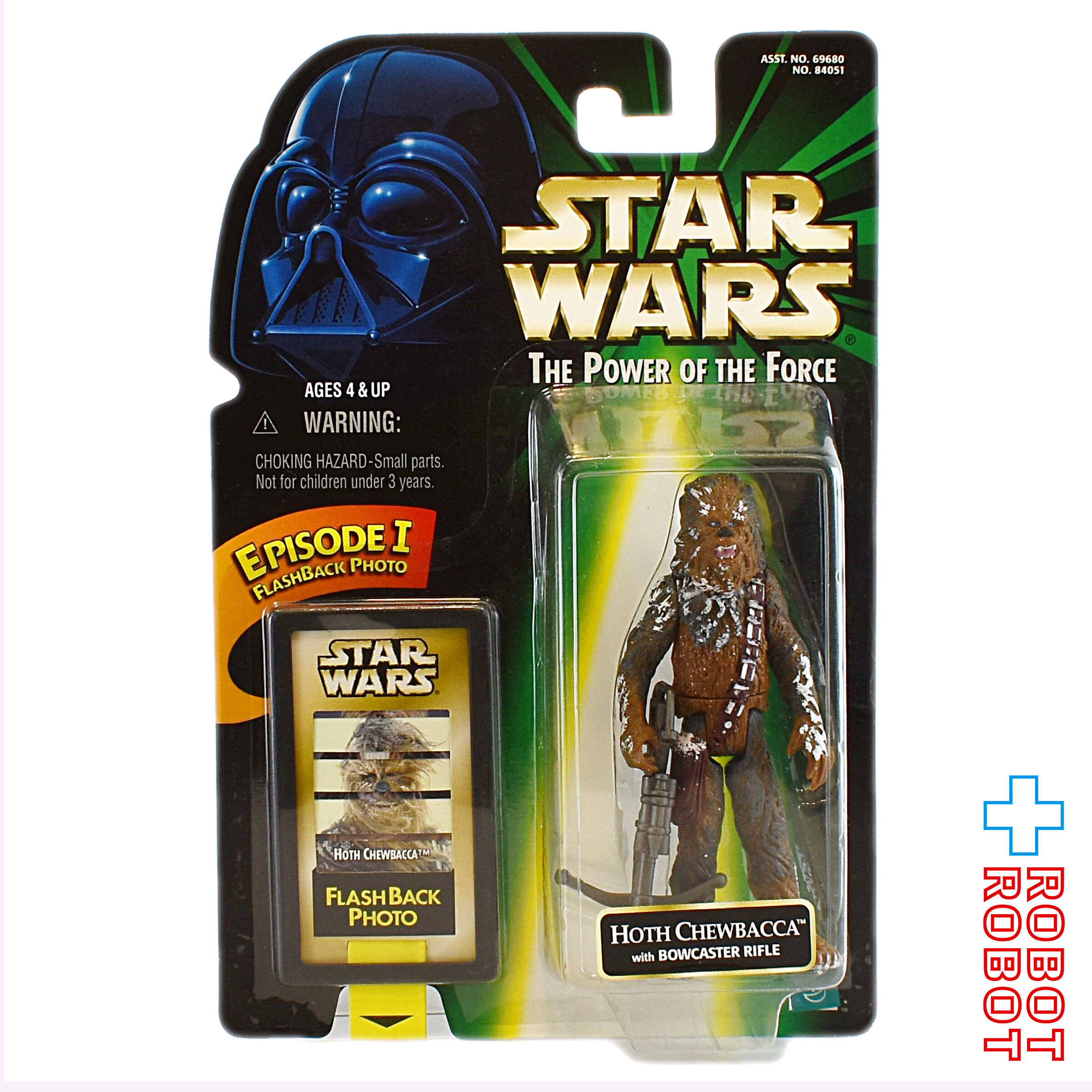 スター・ウォーズ POTF2 フラッシュバック チューバッカ スノウィー 3.75インチ アクションフィギュア 未開封 ※台紙にシワ 入荷写真