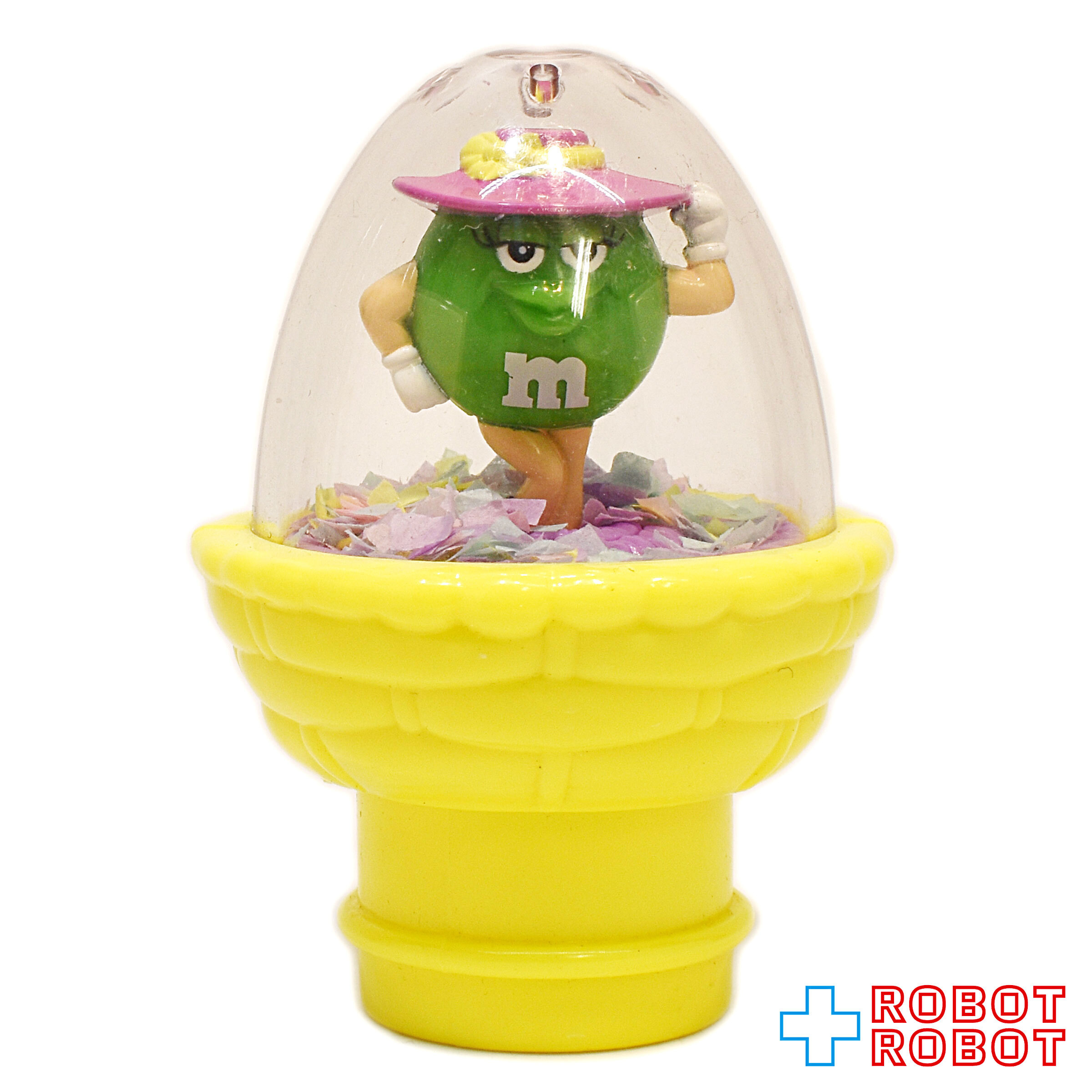 M&M's キャンディー・コンテナ エッグ ドーム フィギュア トップス グリーン イースター 企業物 入荷写真