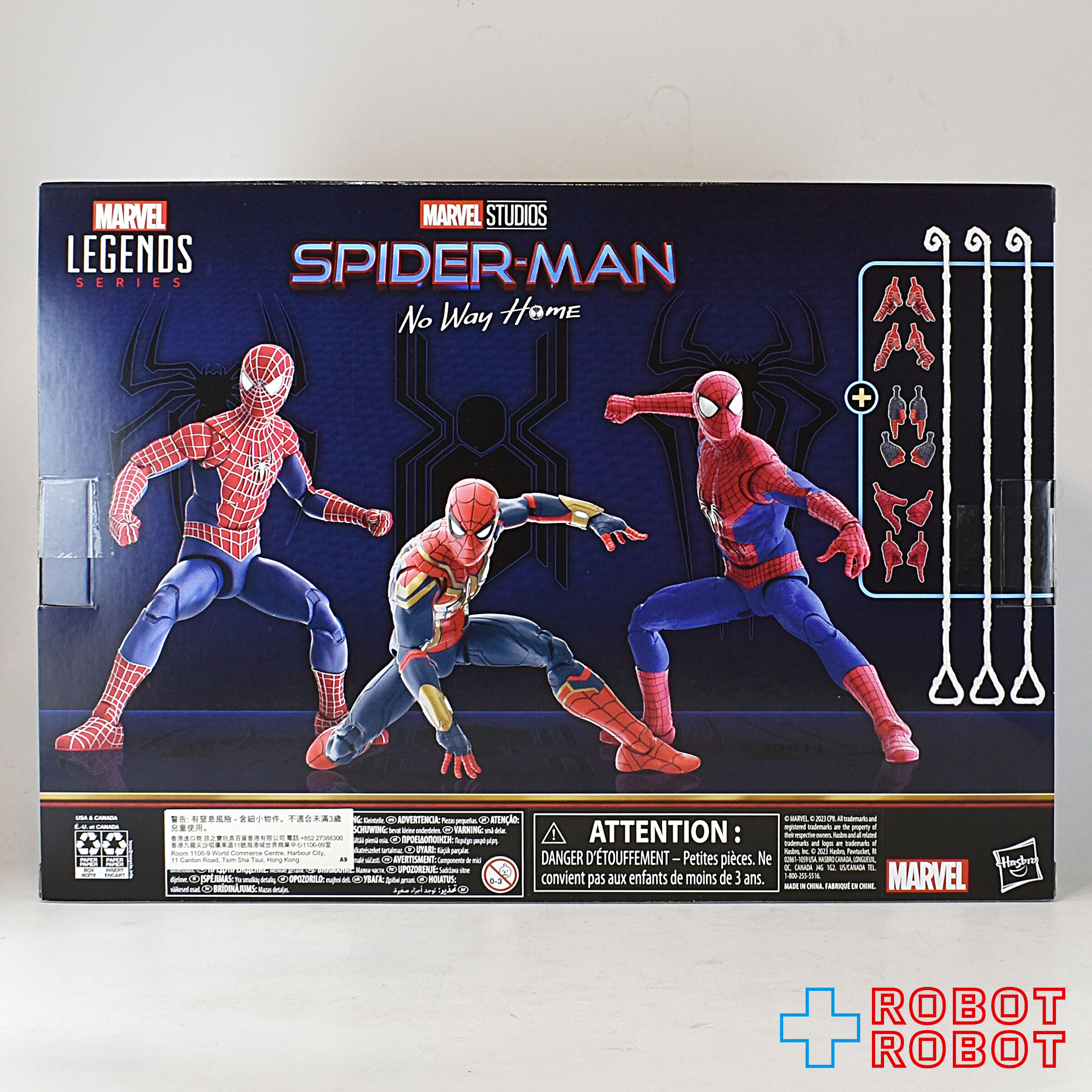 マーベルレジェンド 映画 スパイダーマン ノー・ウェイ・ホーム スパイダーマン 3パック 6インチ アクションフィギュア 国内版 未開封 入荷写真