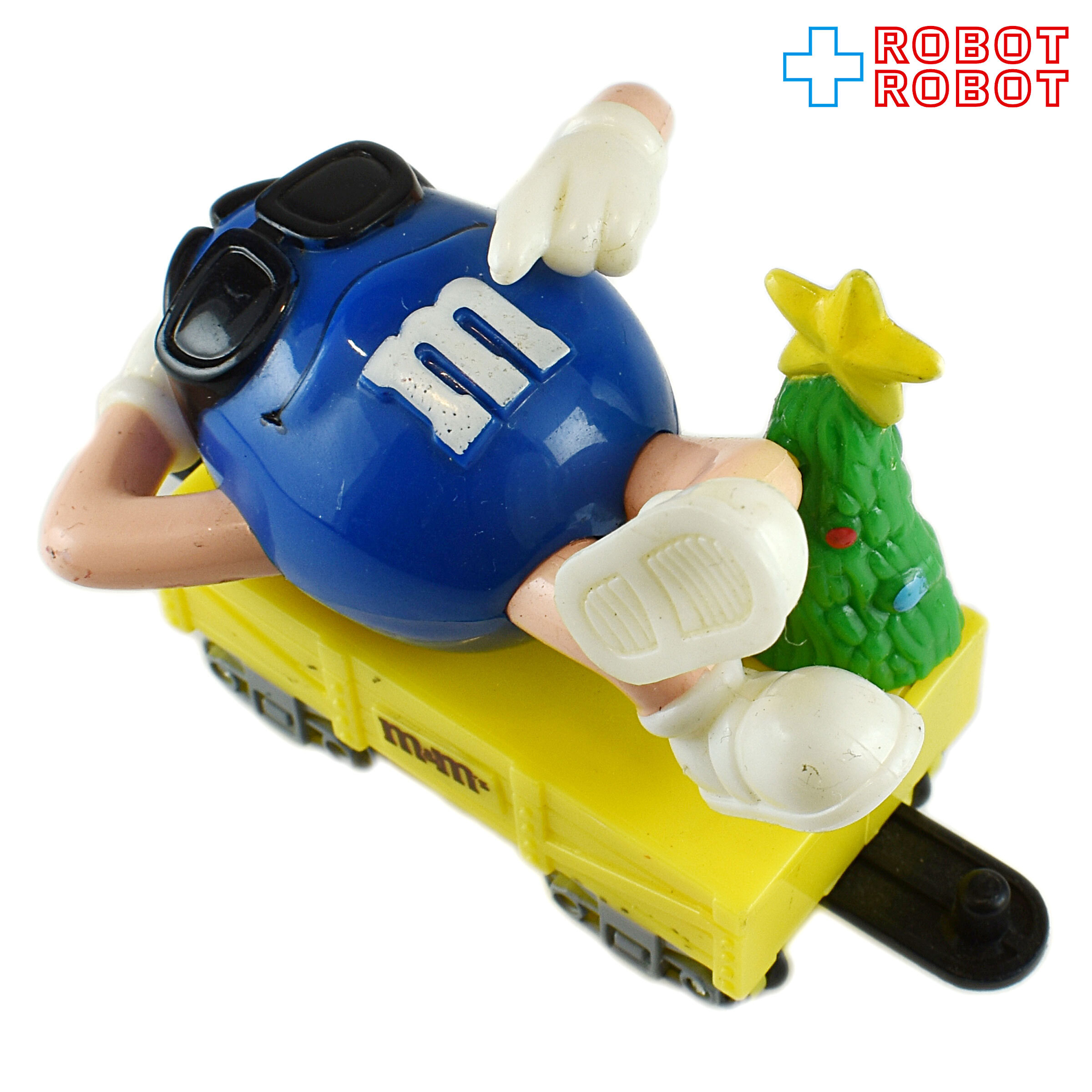 M&M's クリスマス・トレイン・トッパー ブルー クリスマスツリー平貨車イエロー 企業物 入荷写真