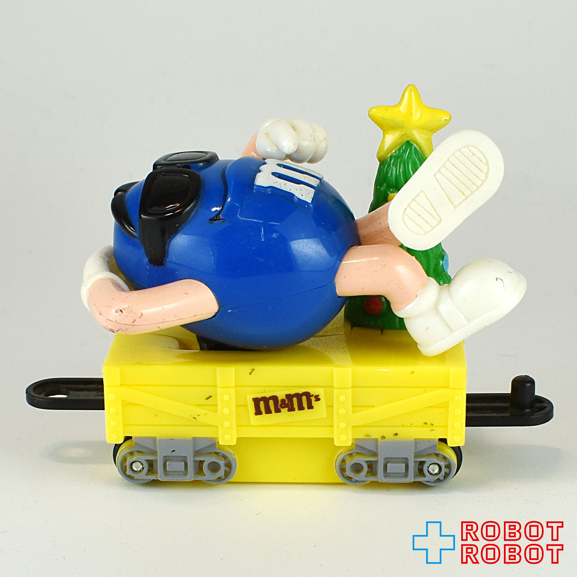 M&M's クリスマス・トレイン・トッパー ブルー クリスマスツリー平貨車イエロー 企業物 入荷写真