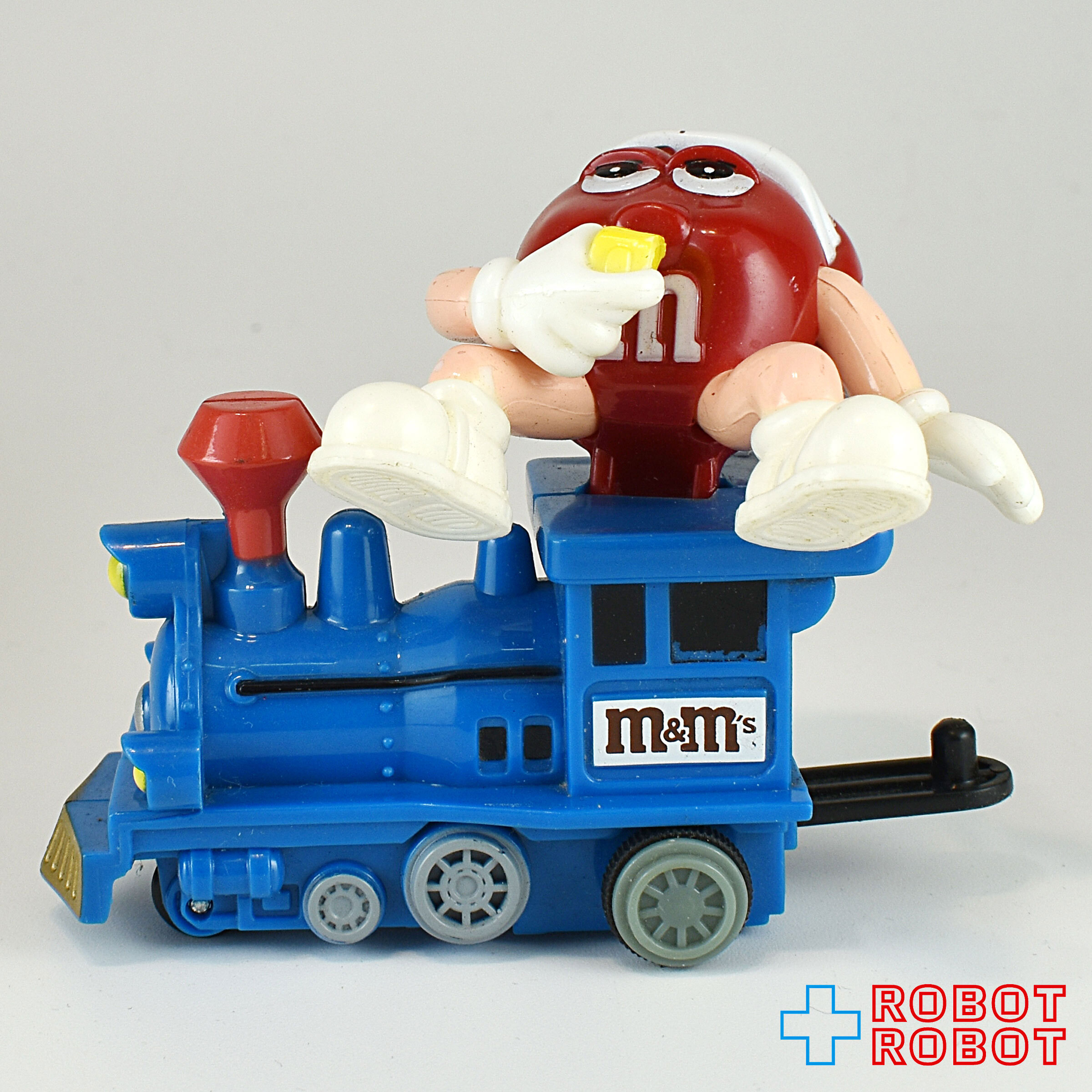 M&M's 2005 クリスマス・トレイン・トッパー レッド サンタハット 青機関車 企業物 入荷写真