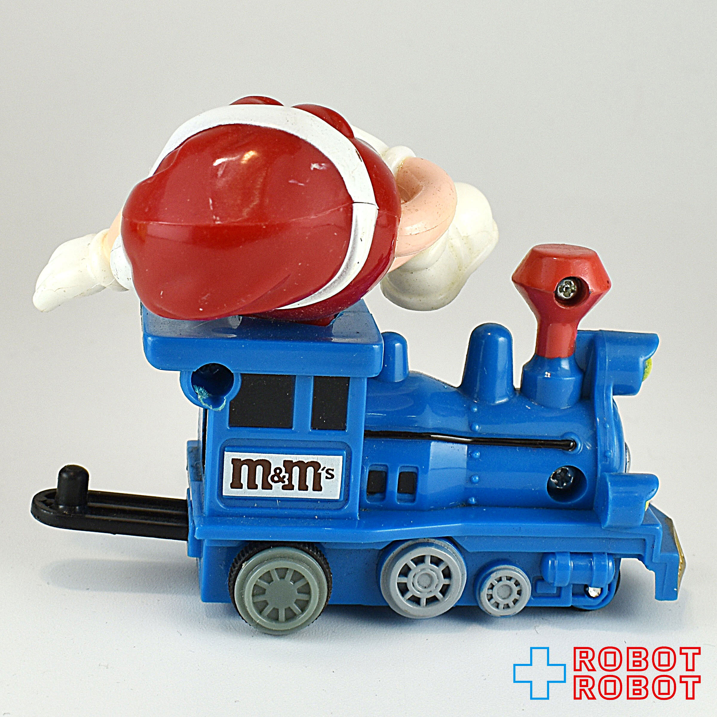 M&M's 2005 クリスマス・トレイン・トッパー レッド サンタハット 青機関車 企業物 入荷写真