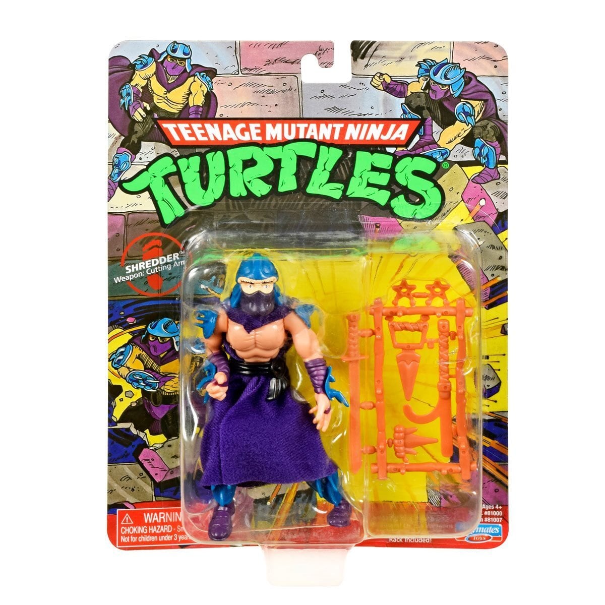 プレイメイツ タートルズ TMNT オリジナル・クラシック シュレッダー 4インチ ベーシックフィギュア 未開封 入荷写真