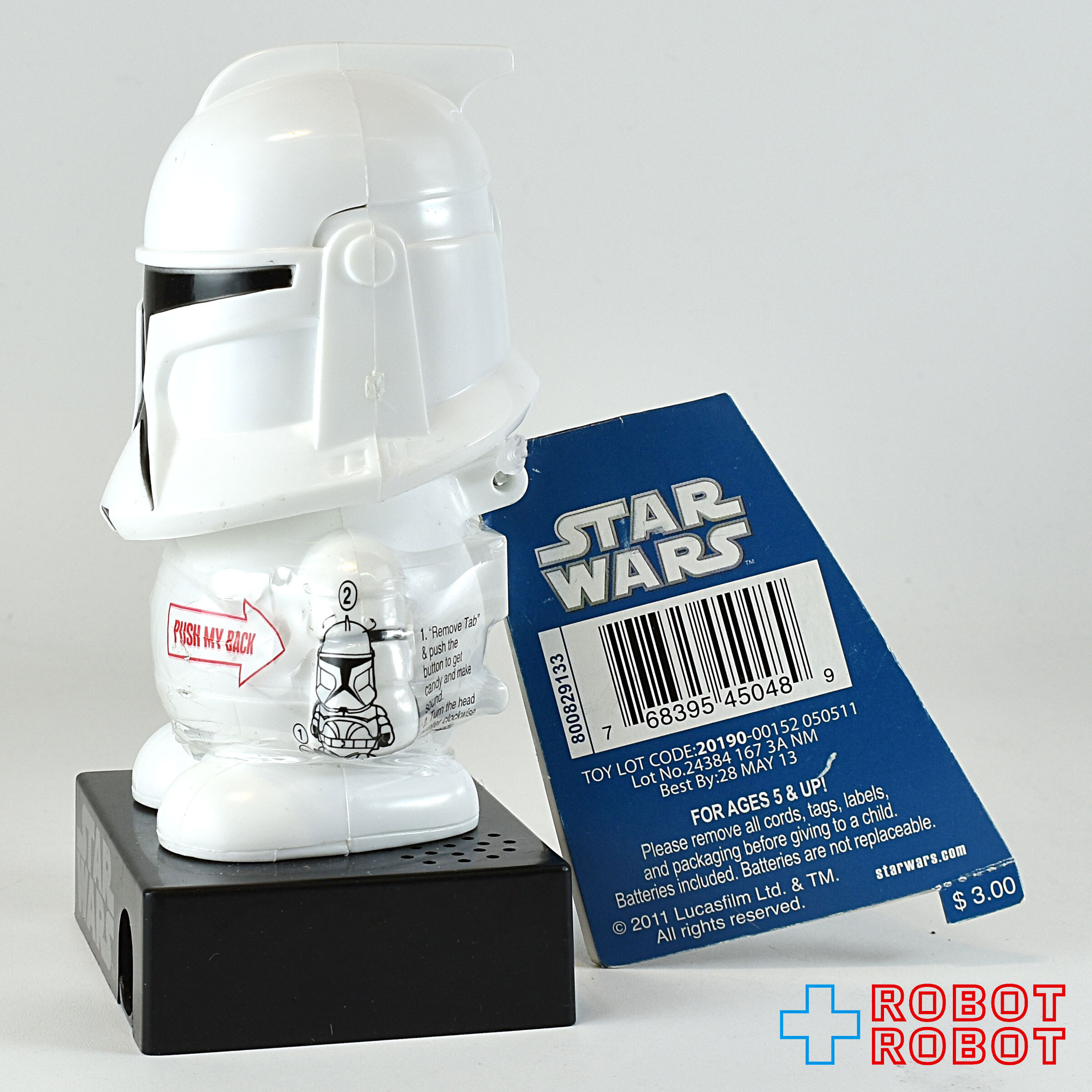 スターウォーズ クローン・トルーパー サウンド キャンディーディスペンサー フィギュア 入荷写真