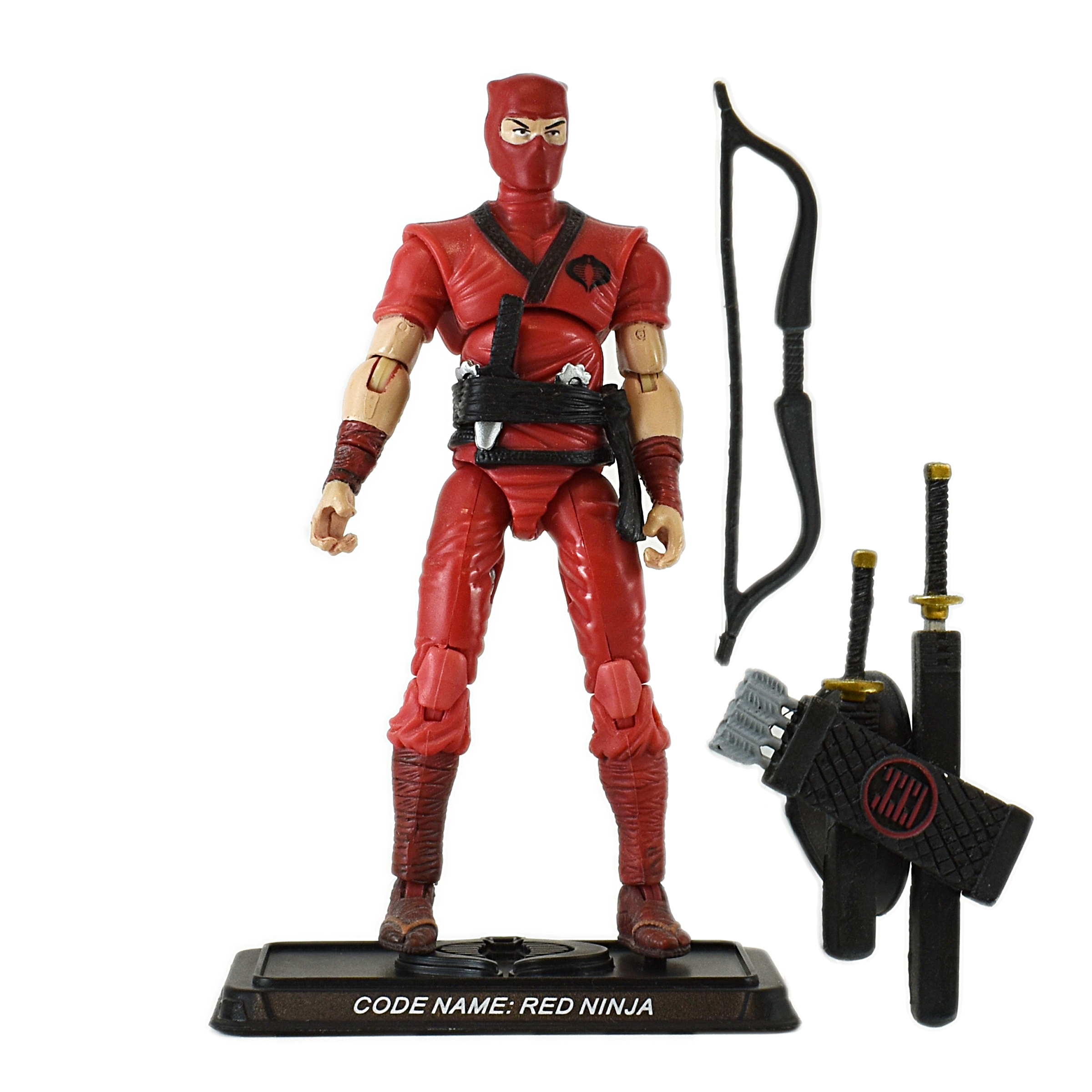 ハズブロ G.I.ジョー GIジョー 25周年コブラ レッドニンジャ 3.75 インチ アクションフィギュア 2007 ルース 入荷写真