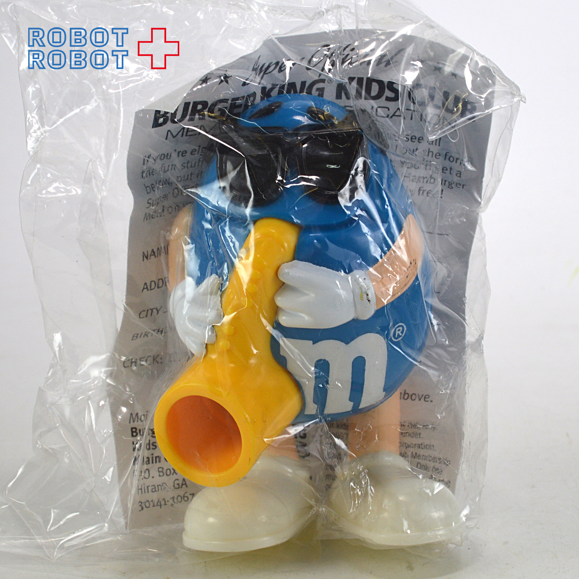 m&m's バーガーキング・キッズミールトイ 青 1997 袋入 企業物 入荷写真