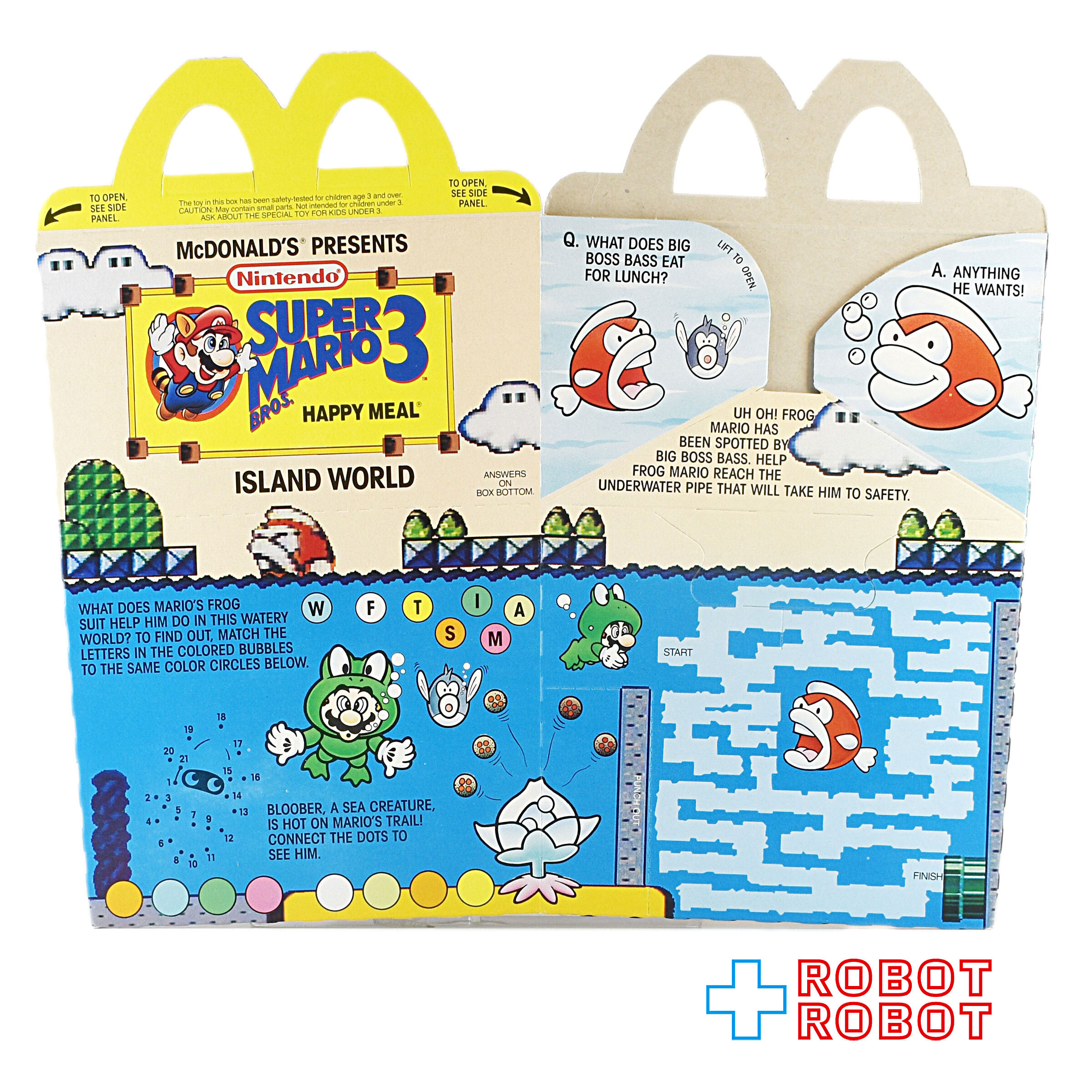 マクドナルド 空箱 スーパーマリオ３ アイスランドワールド ハッピーミールトイ 入荷写真