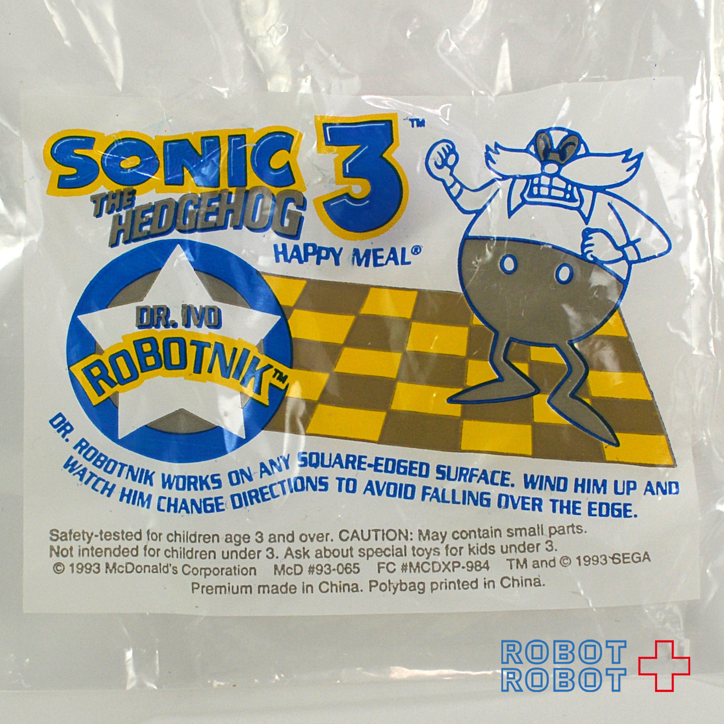 マクドナルド ソニック・ザ・ヘッジホッグ エッグマン 未開封 ハッピーミールトイ 入荷写真