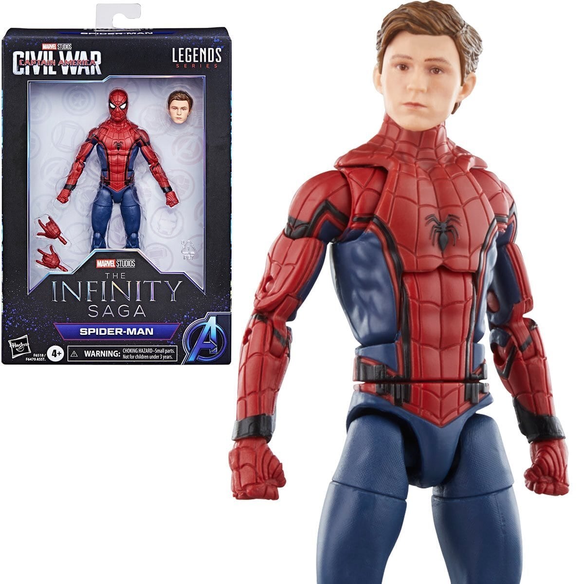 マーベルレジェンド インフィニティ・サーガ シビル・ウォー／キャプテン・アメリカ スパイダーマン 6インチ アクションフィギュア 未開封