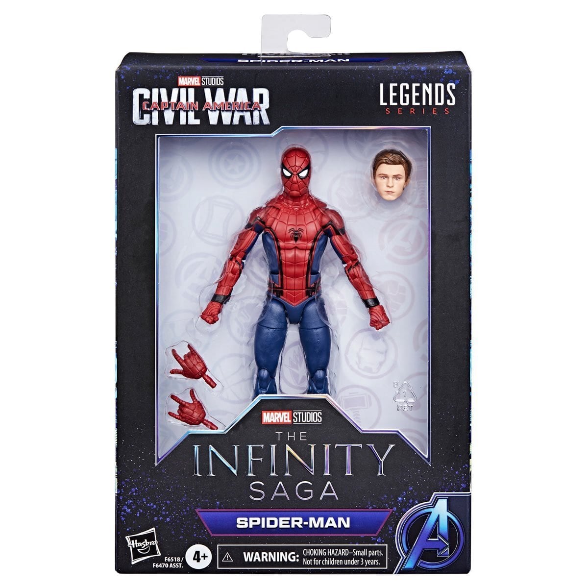 マーベルレジェンド インフィニティ・サーガ シビル・ウォー／キャプテン・アメリカ スパイダーマン 6インチ アクションフィギュア 未開封