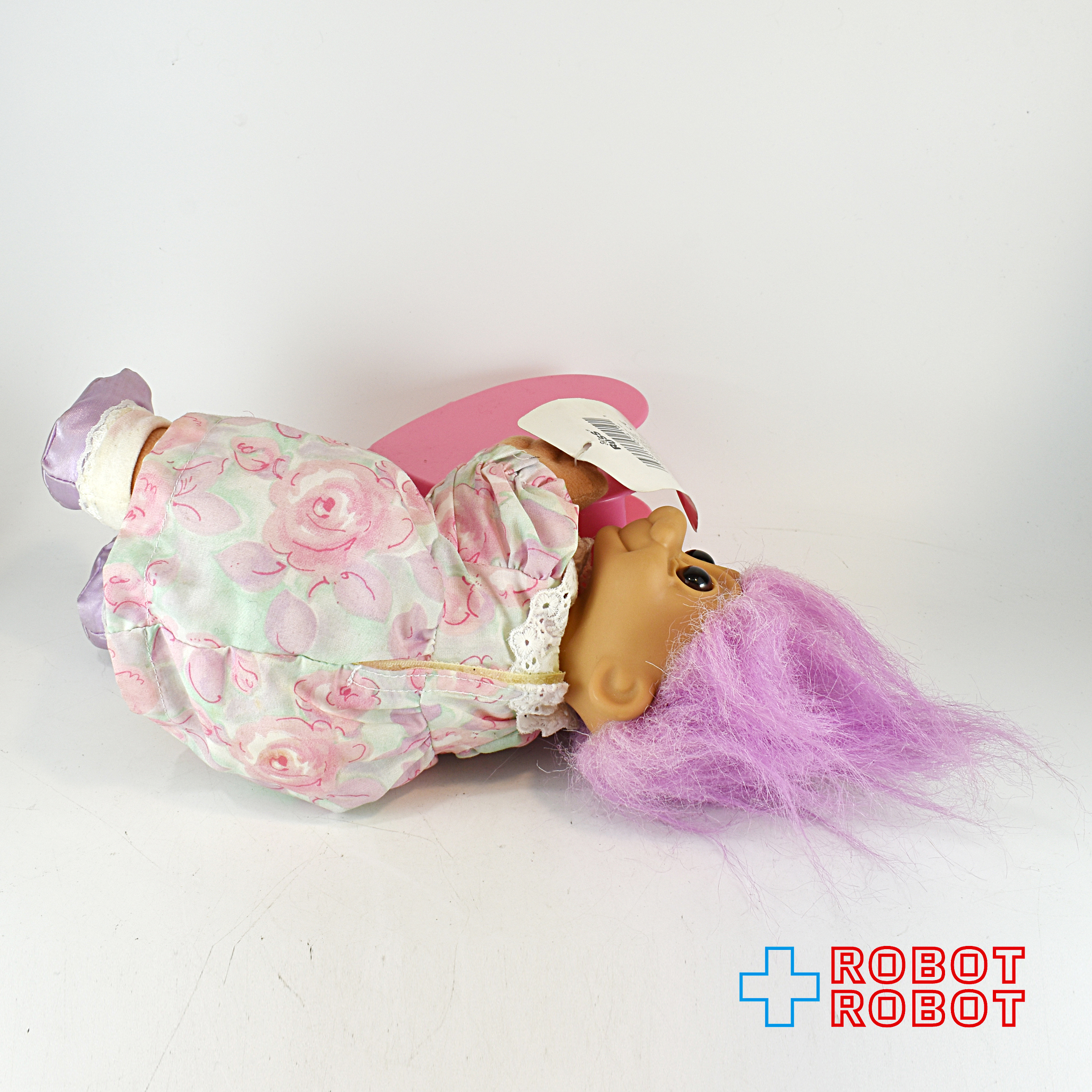 トロール ピンク髪 ソフビドール w/プラスチックハート 紙タグ付 入荷写真