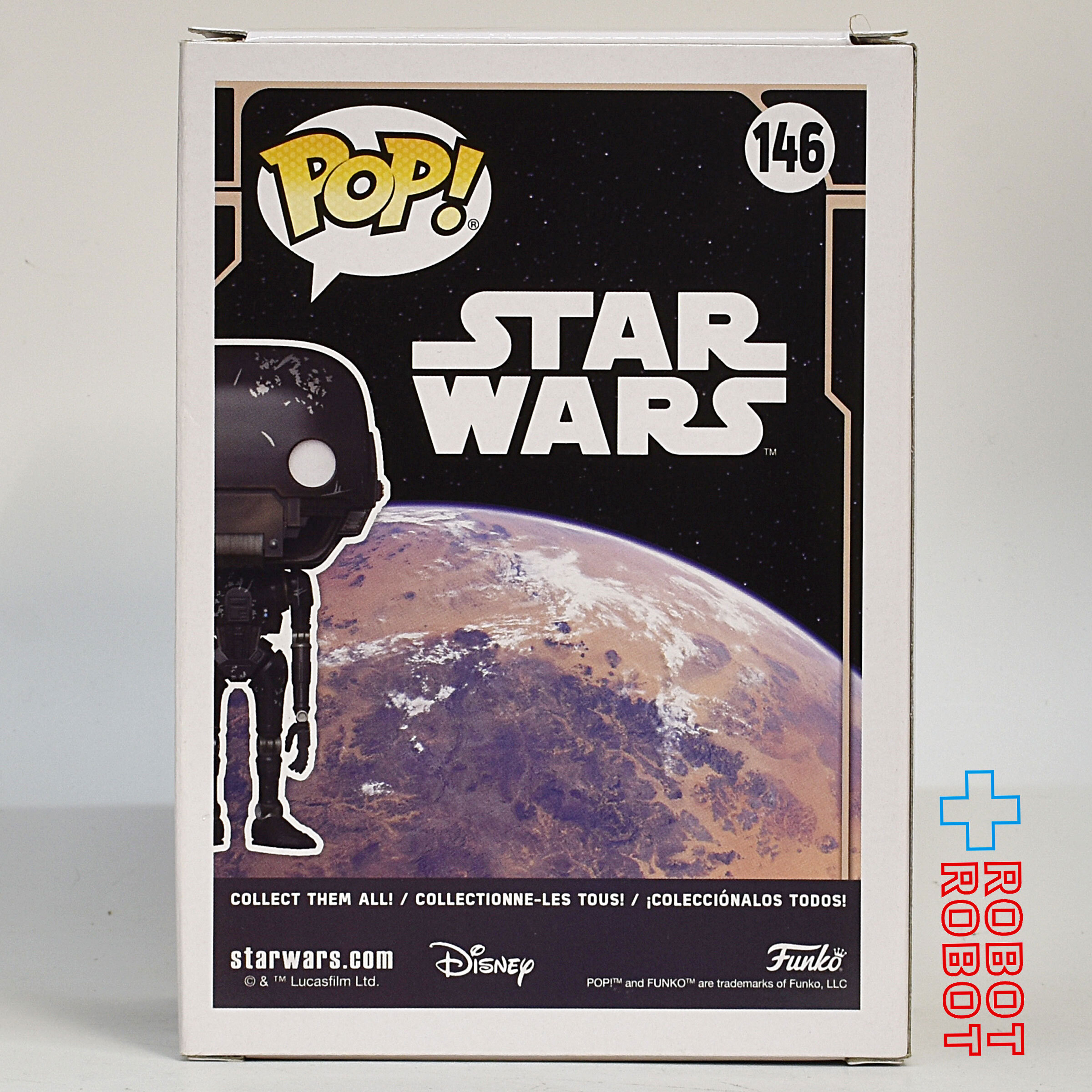 ファンコ POP! 146 スター・ウォーズ アクロス・ザ・ギャラクシー K-2SO (ジェダ) ビニールフィギュア & ピンズ アマゾン限定 箱入 入荷写真
