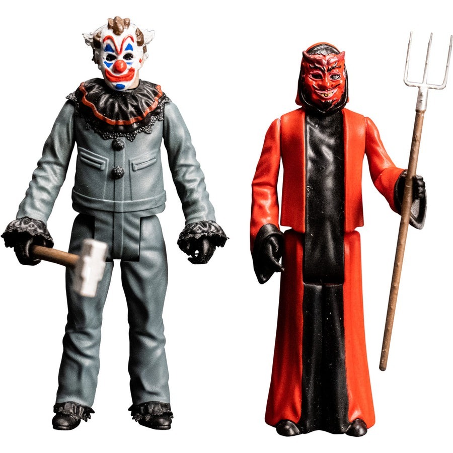 トリックオアトリートスタジオ ハウント ホーンテッド 世界一怖いお化け屋敷 クラウン＆デビル 3.75インチ アクションフィギュア 2パック 2023 未開封 入荷写真