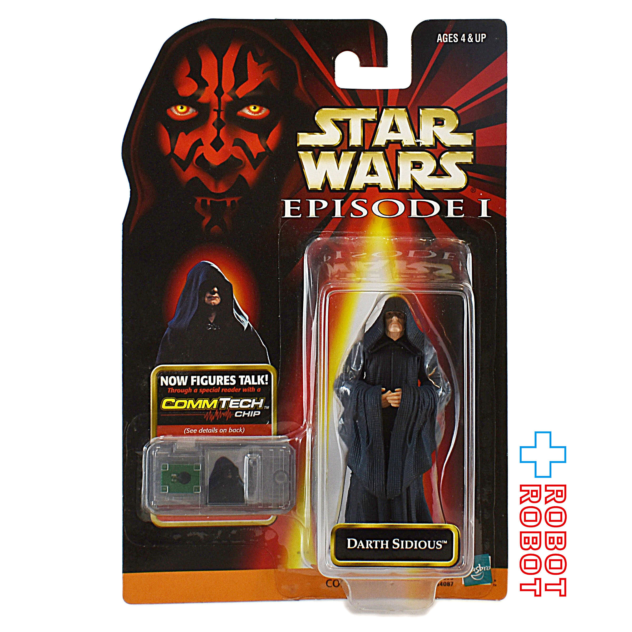 ※パッケージダメージ：スター・ウォーズ EP1 コムテック ダース・シディアス 3.75インチ アクションフィギュア 国内版 未開封 入荷写真
