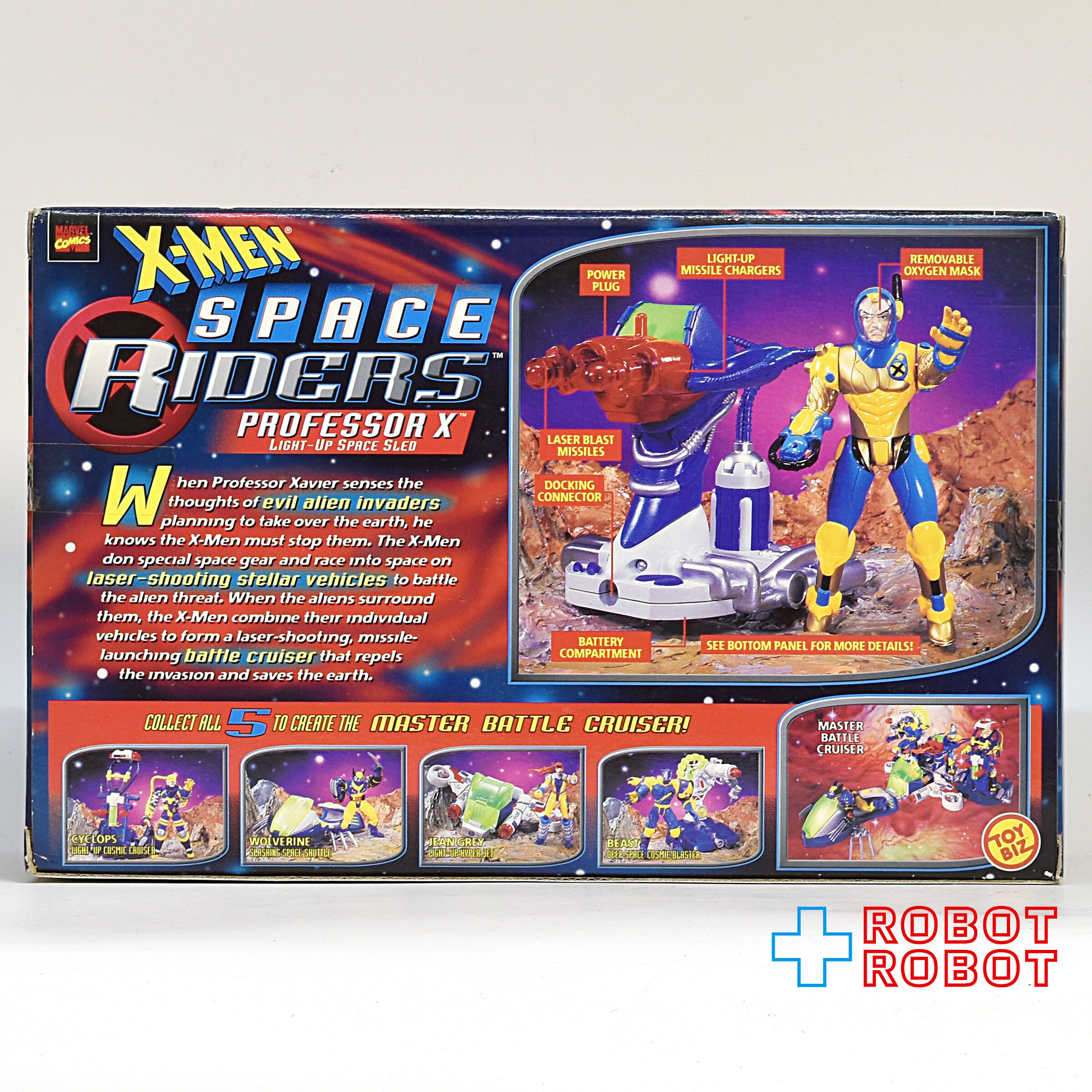 トイビズ X-MEN スペースライダー プロフェッサー X ライトアップ スペーススレッド アクションフィギュア 箱入未開封 入荷写真