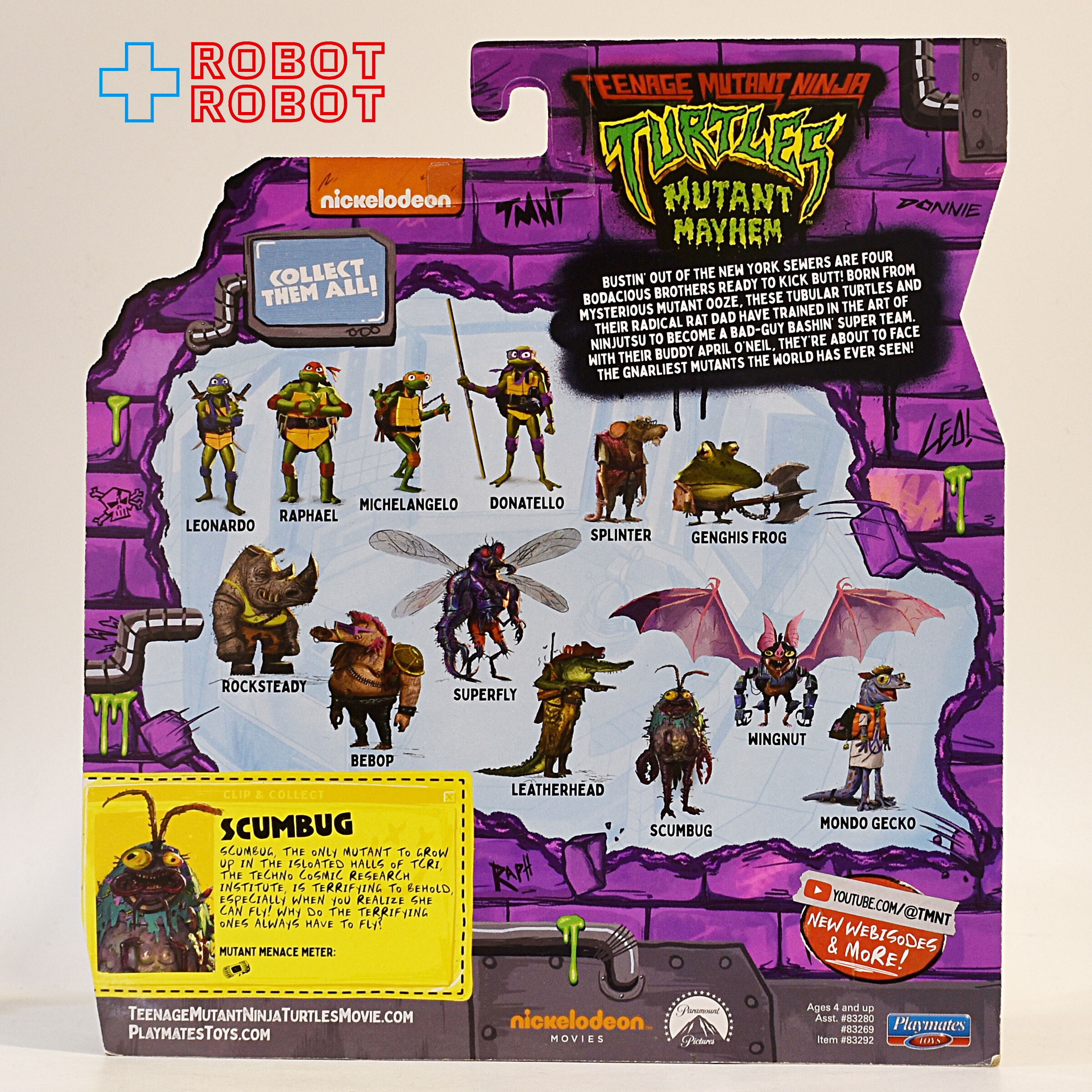 プレイメイツ タートルズ ミュータント・パニック！TMNT スカムバグ 4.5インチ ベーシックフィギュア 未開封 入荷写真
